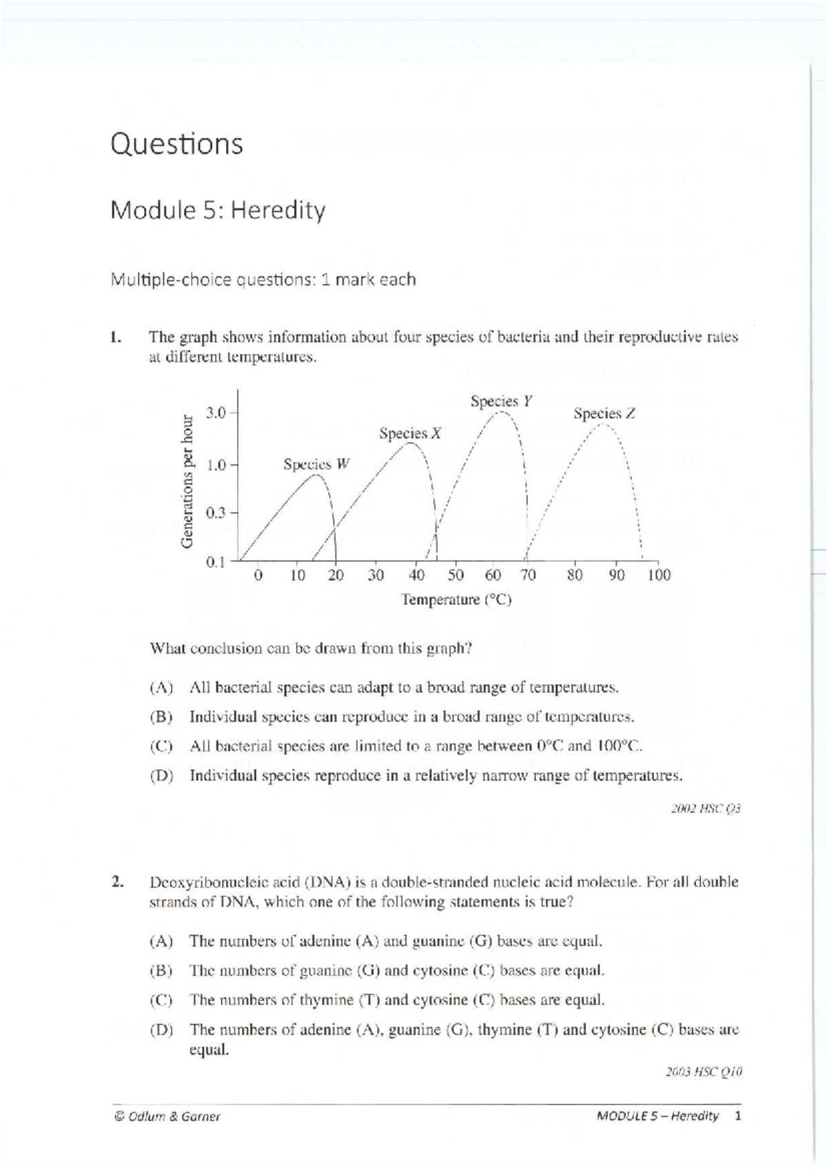 Module 5 Biology 12 Heredity Exam Questions and Insights - Studocu