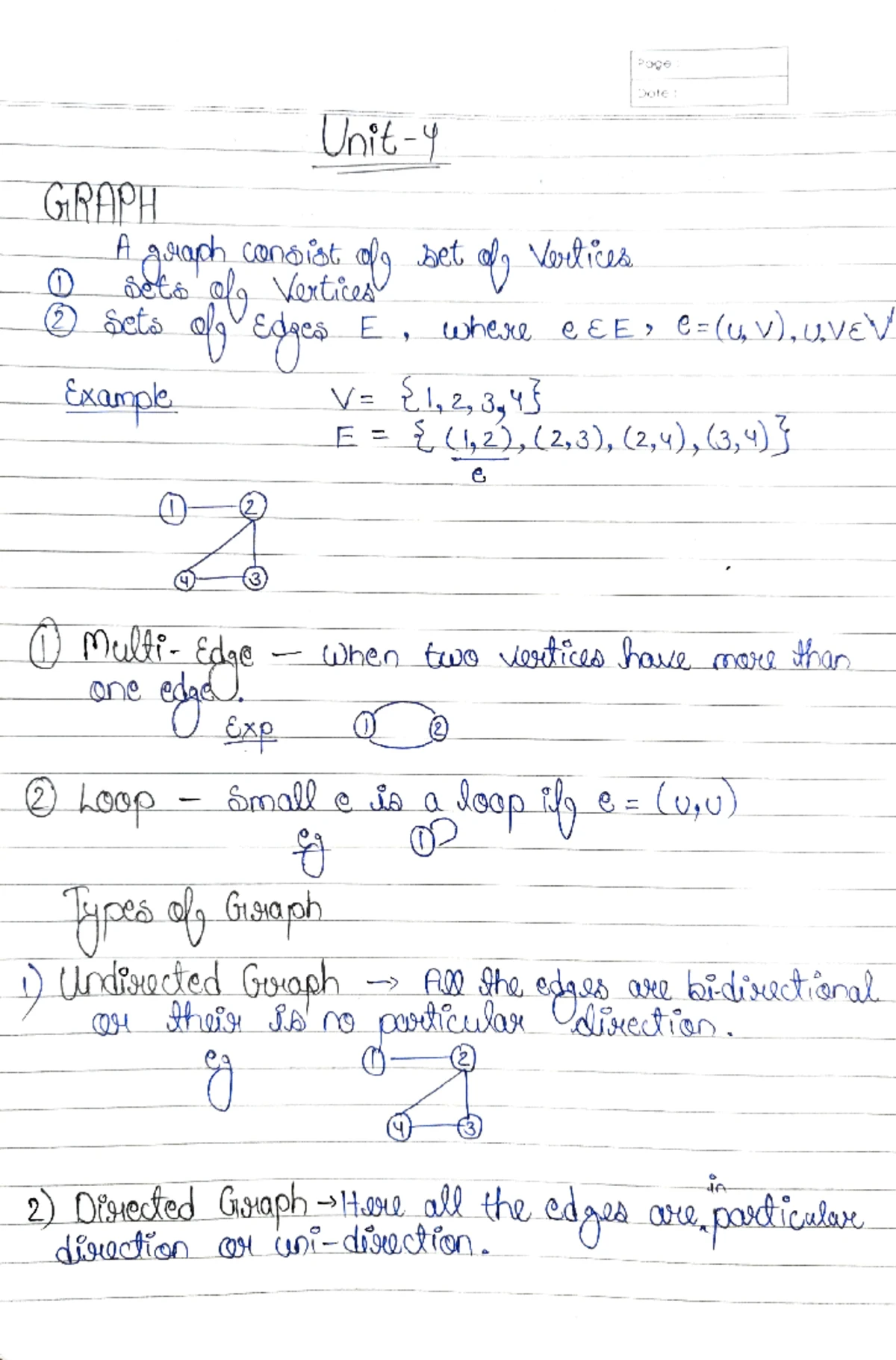DS unit 1 and 2 - dsa notes - Date SiG Page no. Data Structure using C ...