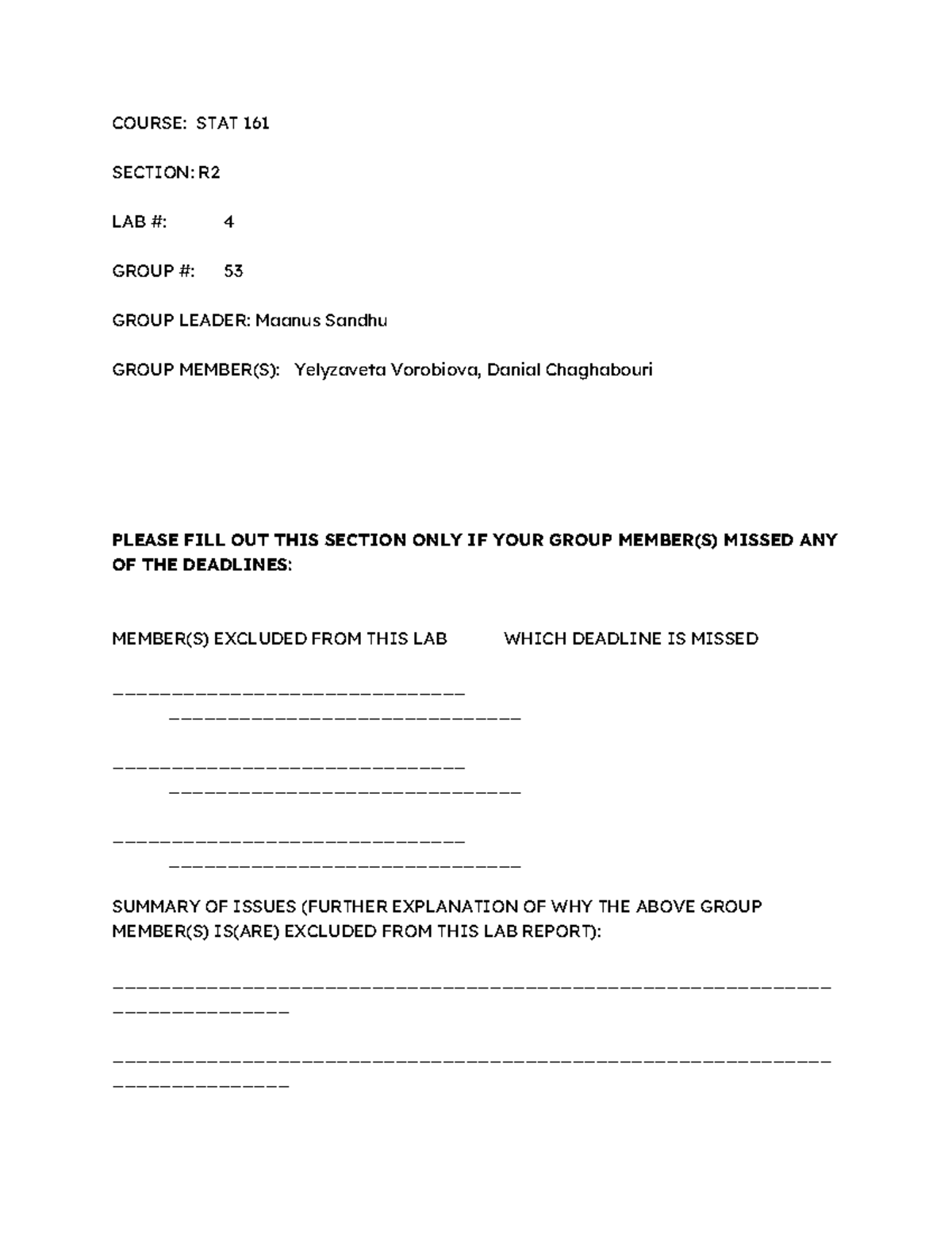STAT 161 Lab 4 Assignment: Analysis of Fund Rates of Return - Studocu