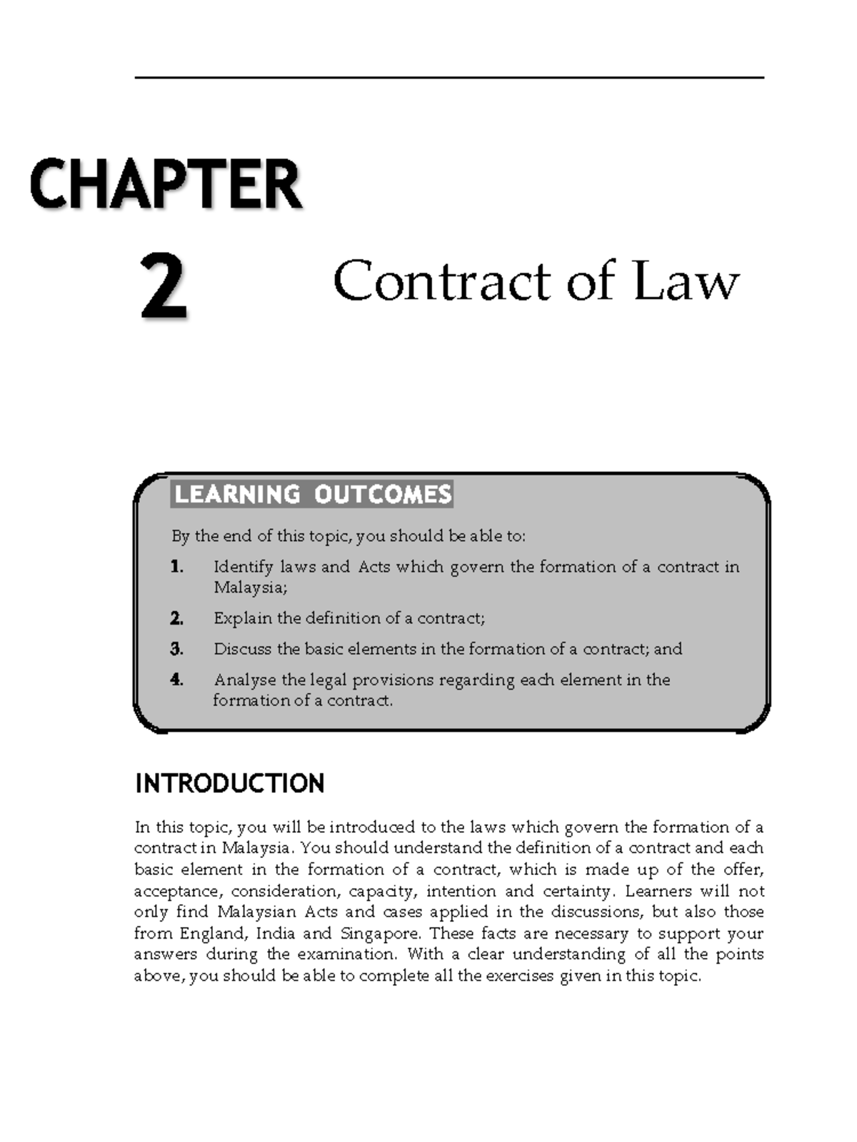 Contract Law: Notes on Formation & Elements in Business Law (BL101 ...