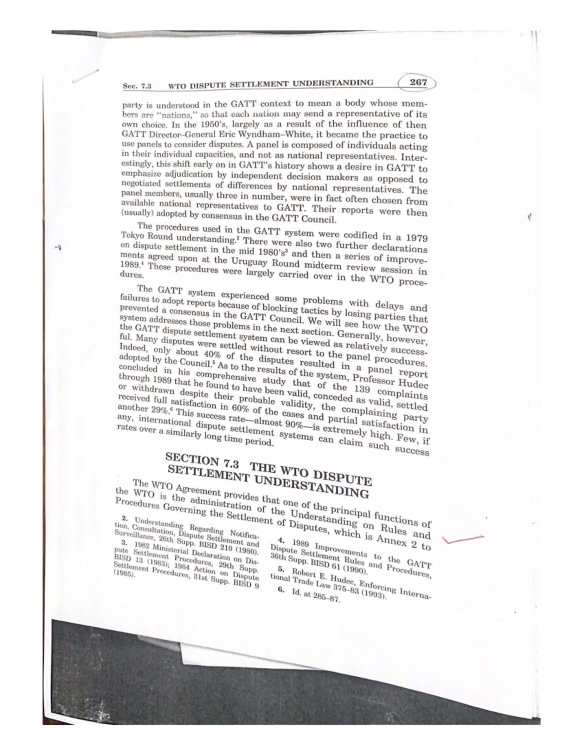 Sec. 7.3 WTO Dispute Settlement Understanding: Key Principles and ...