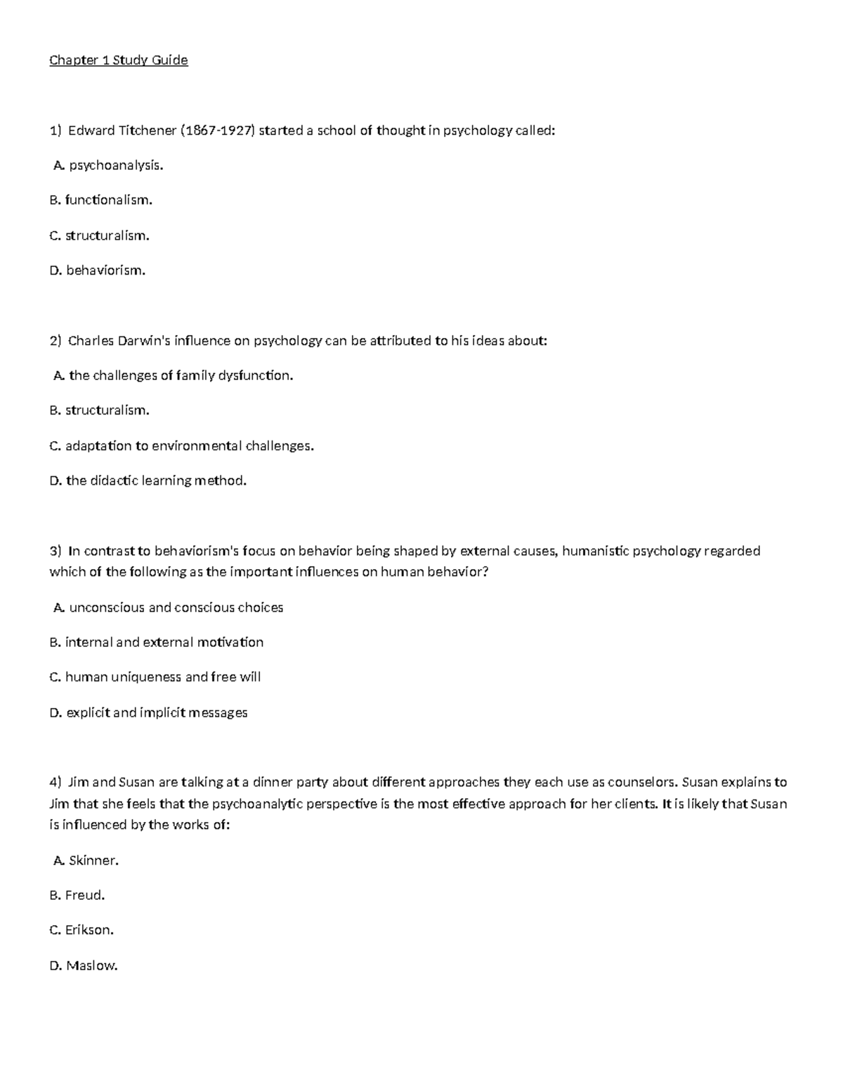 Psychology Study Guide: Key Concepts & Research Methods (PSY 101) - Studocu
