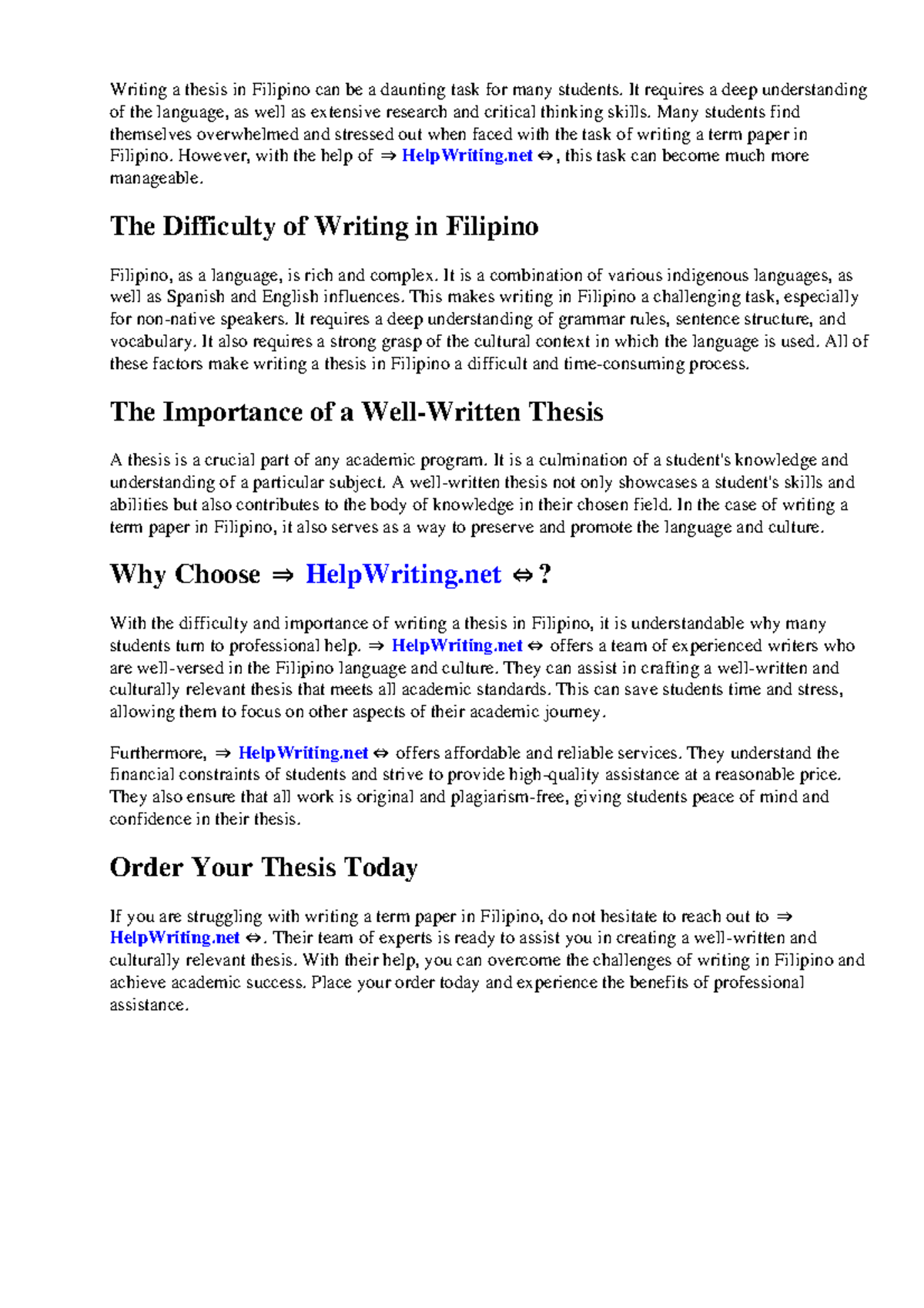 Paggawa ng term paper sa filipino - Writing a thesis in Filipino can be ...
