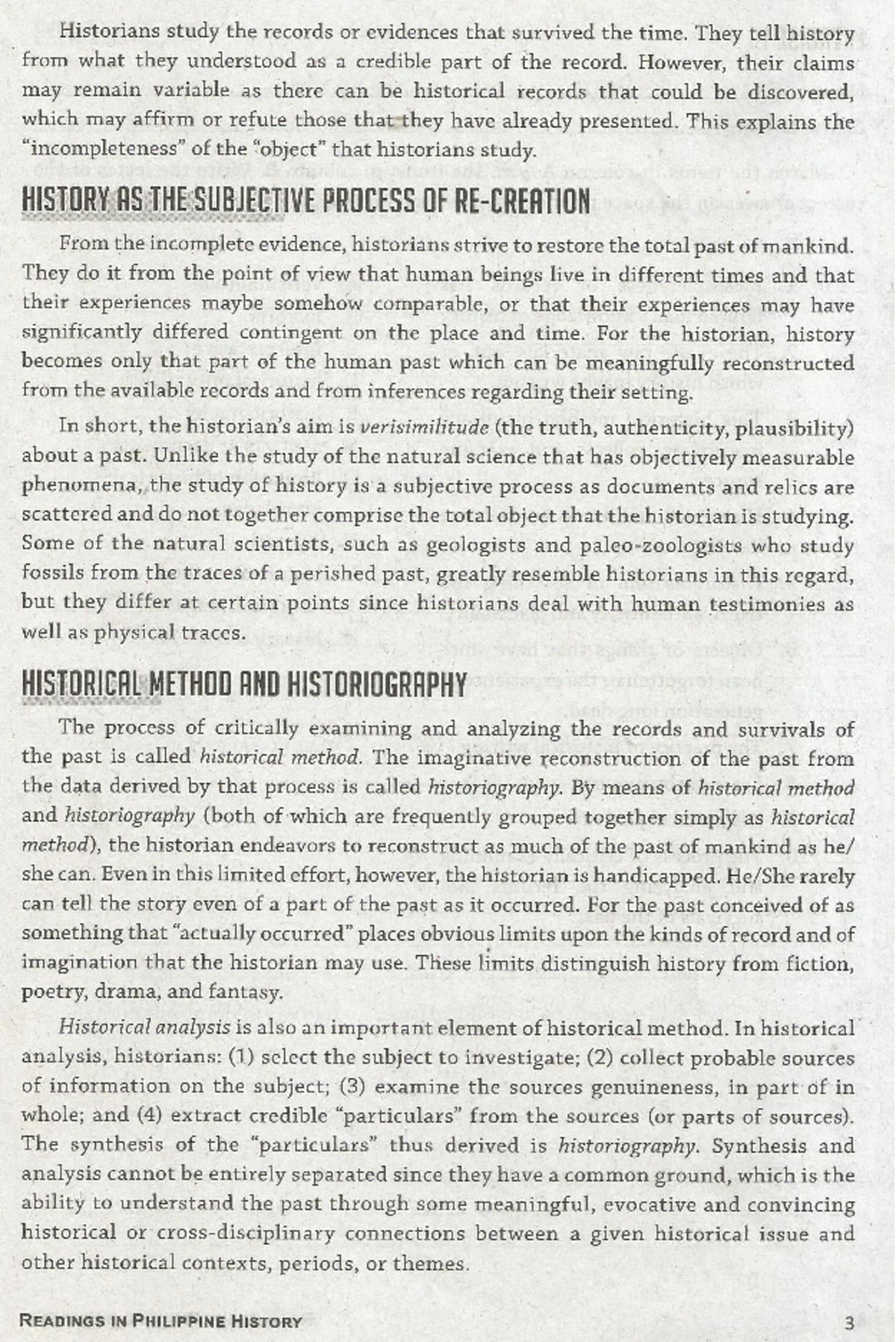 Historiography and Historical Method: A Study of Process and Analysis ...