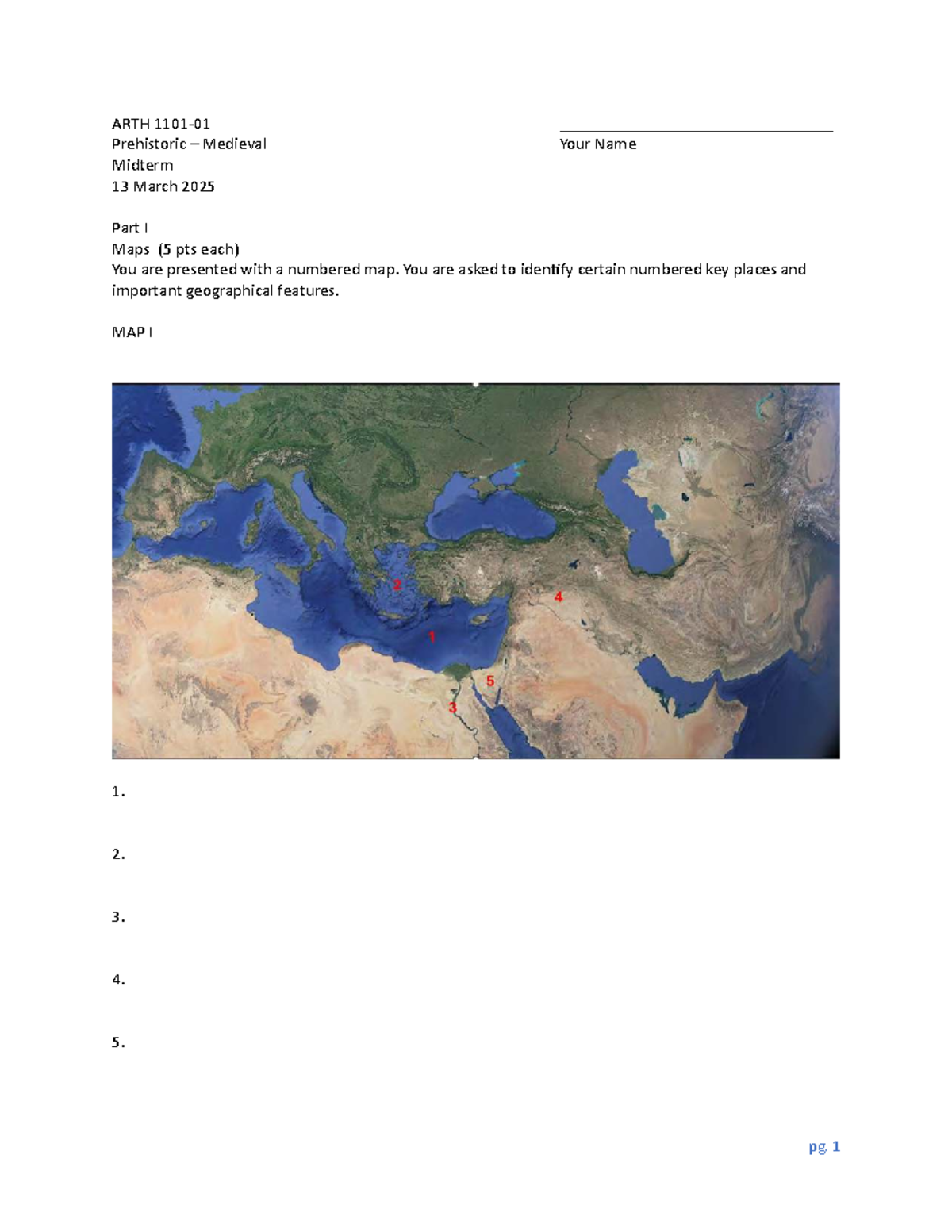 ARTH Prehistoric Medieval Midterm Exam Study Guide - Maps & Comparisons ...