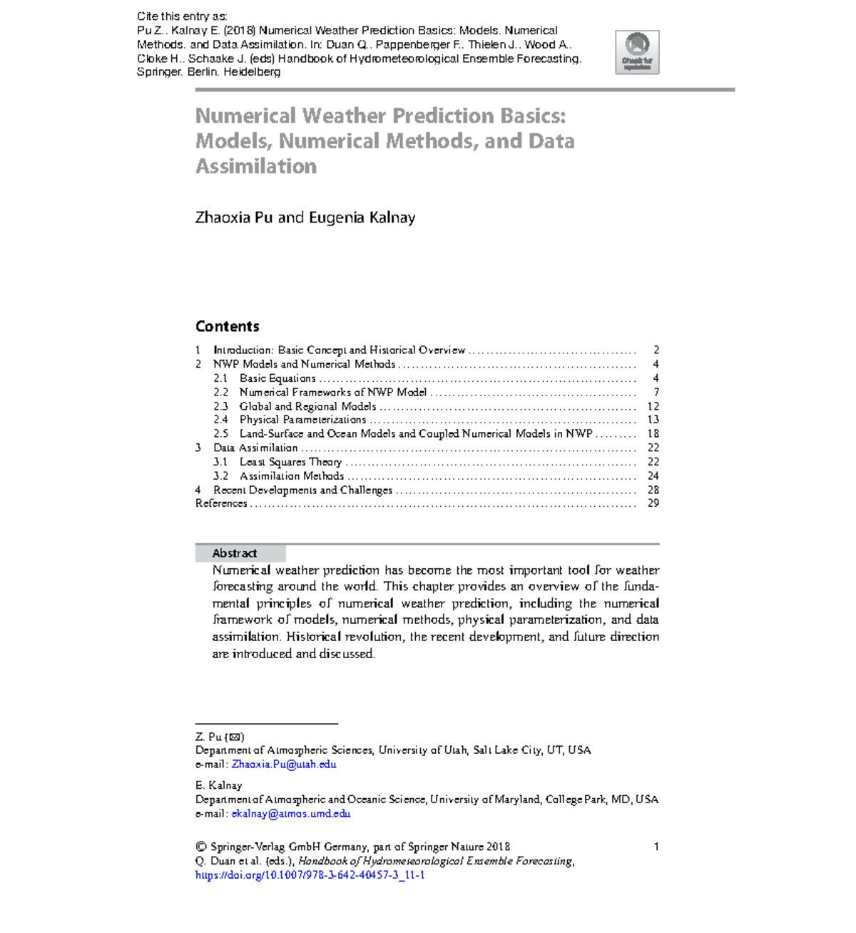 NWP Basics (Course Code): Essential Models, Methods, and Data Insights ...