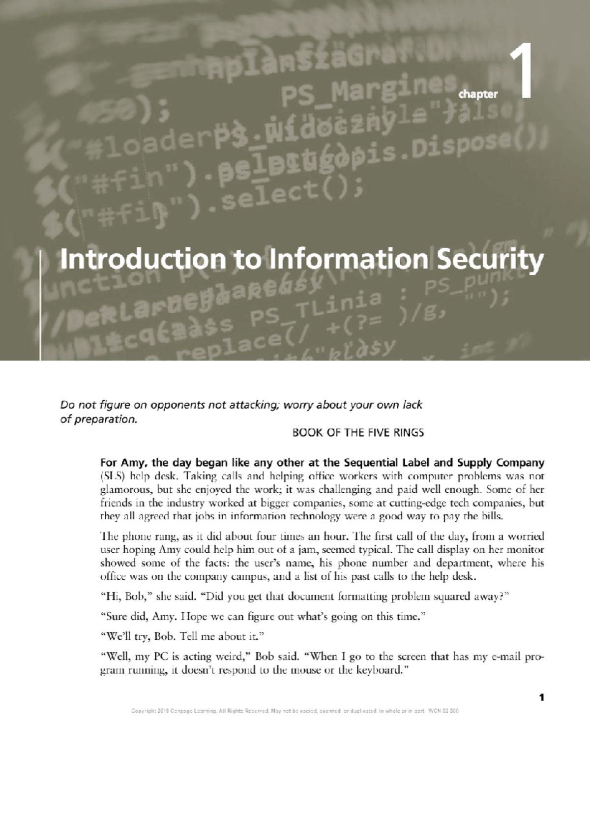 Principles of Info Security: Chapter 1 Overview and Key Concepts - Studocu