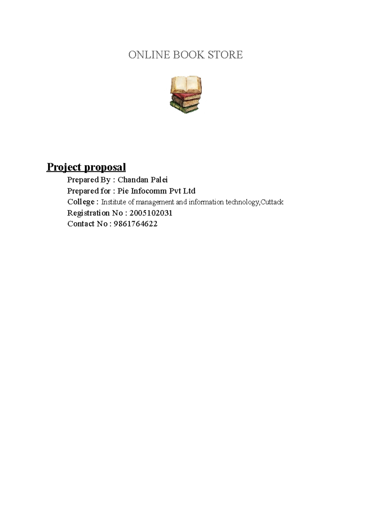 Abstract - Online Book Store Project Proposal using Java - Studocu