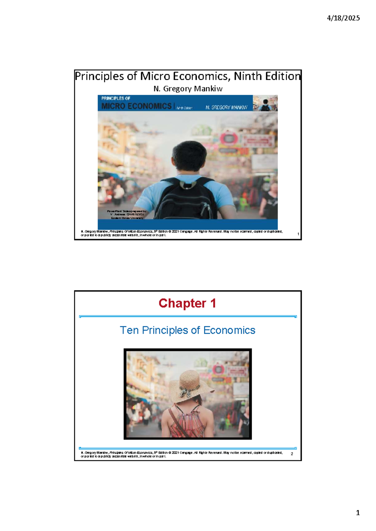 Microeconomics Principles: Chapter 1 - Ten Principles of Economics (ECO ...