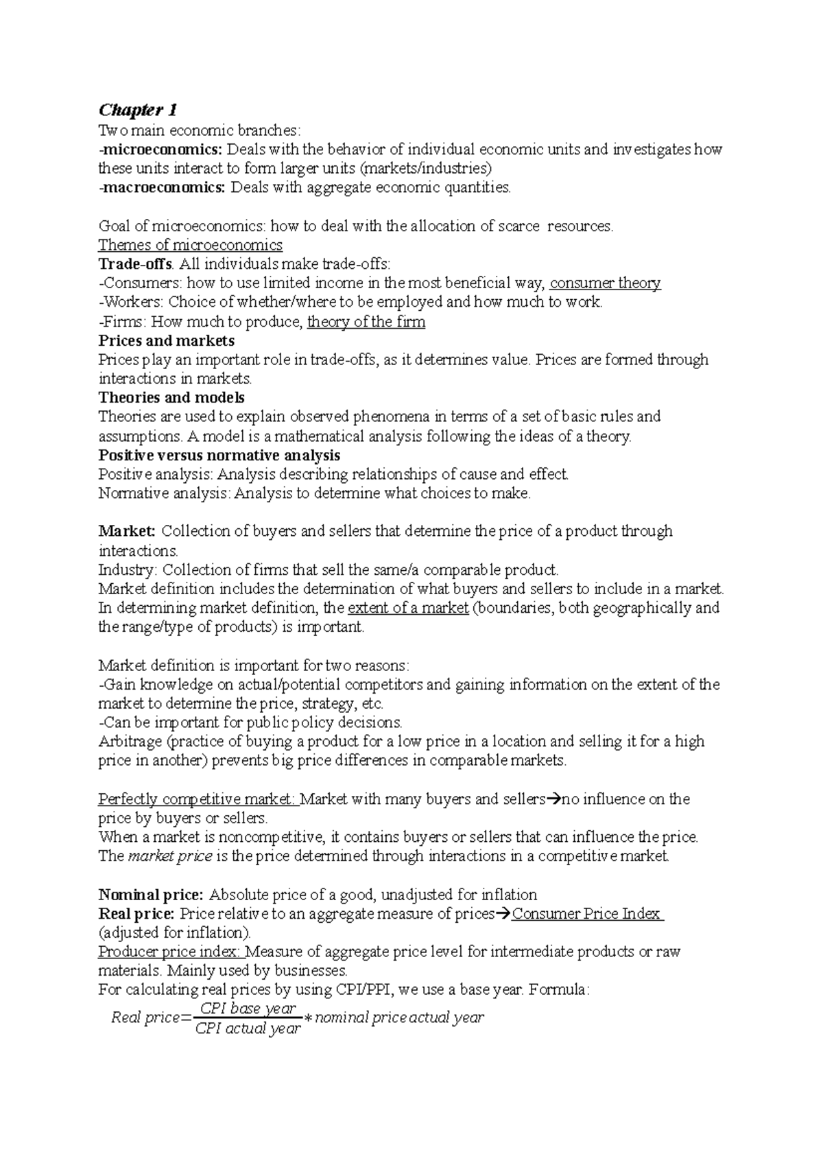 Microeconomics (ECO-101): Key Concepts and Principles Overview ...