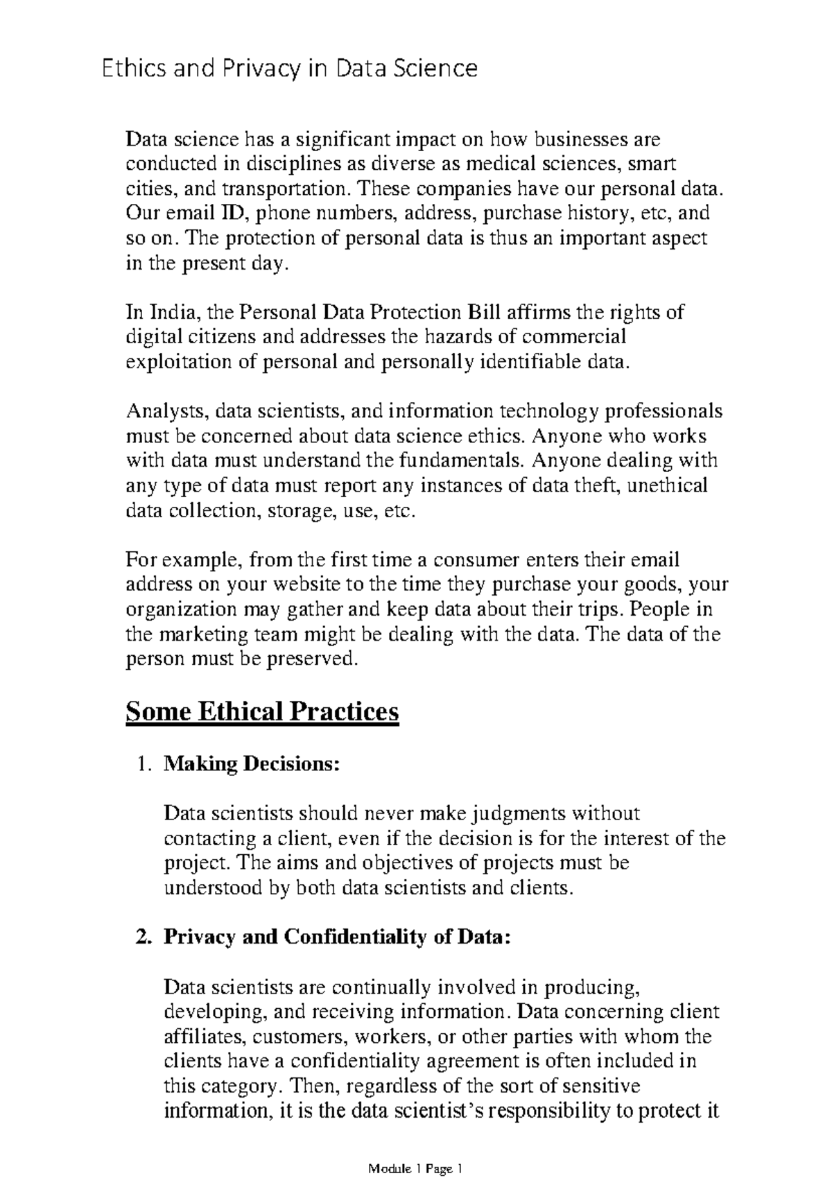 Ethics and Privacy in Data Science: Key Considerations and Practices ...