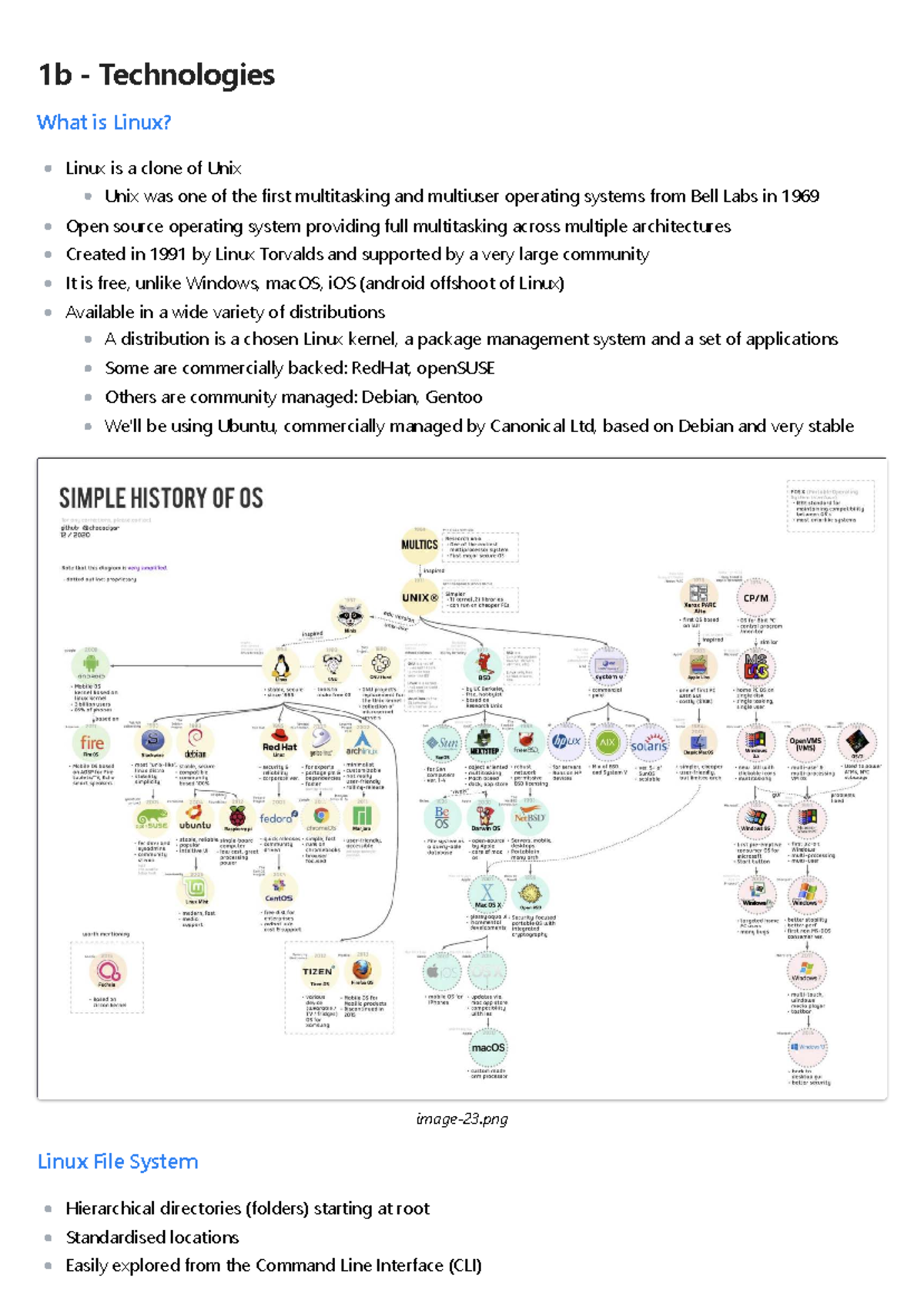 1b Technologies - Lecture on Linux and Cloud Computing Concepts - Studocu