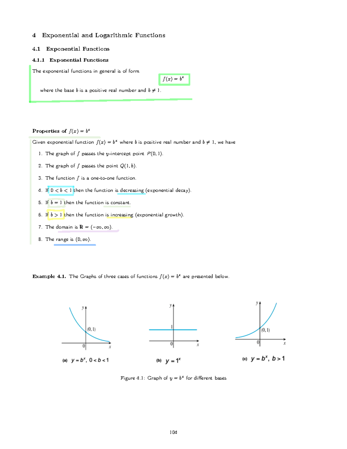 130 Exponential and Logarithmic Functions Notes - Ch. 4 Solutions - Studocu