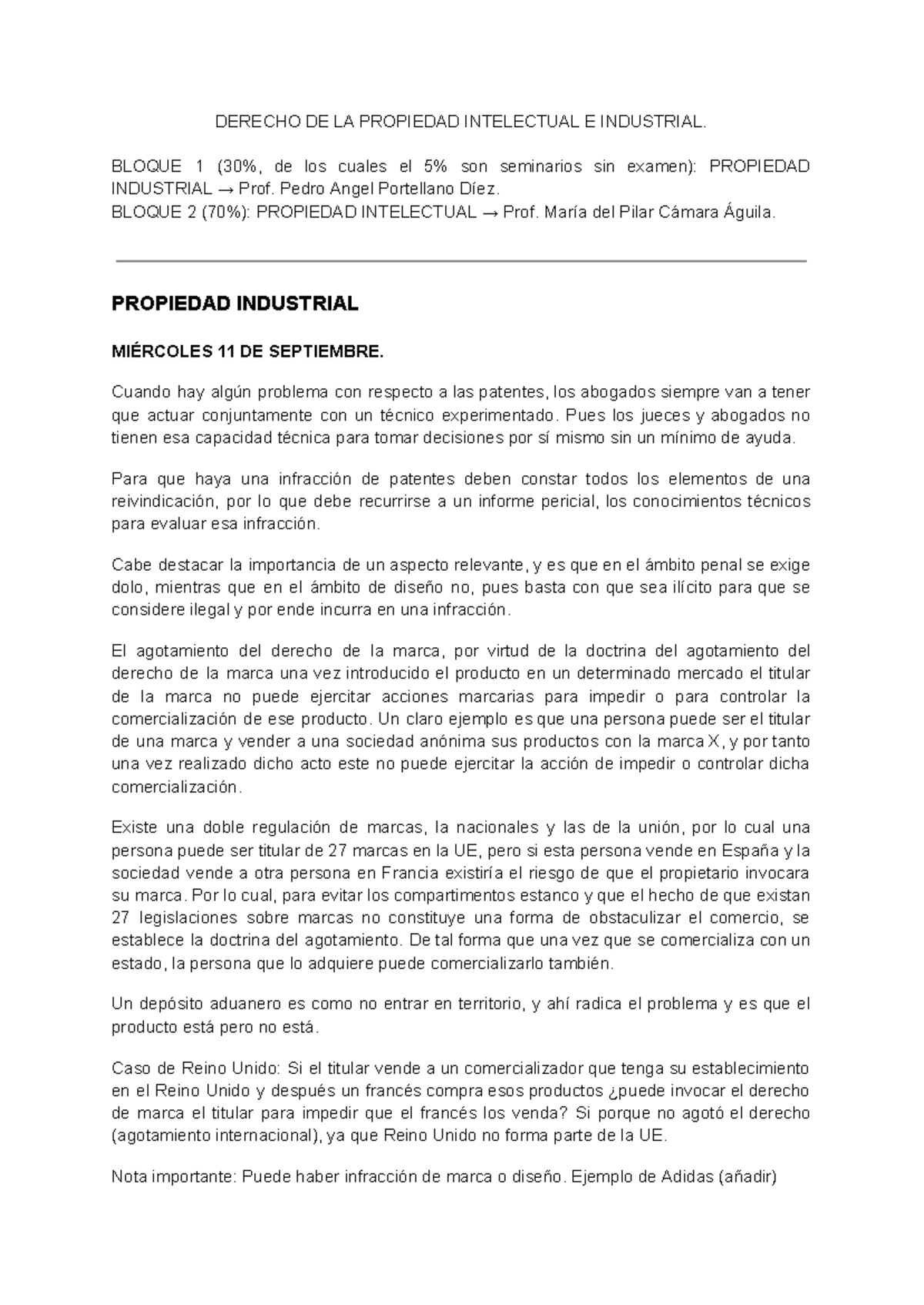 DERECHO DE LA PROPIEDAD INTELECTUAL E INDUSTRIAL: CLASES Y CONCEPTOS ...