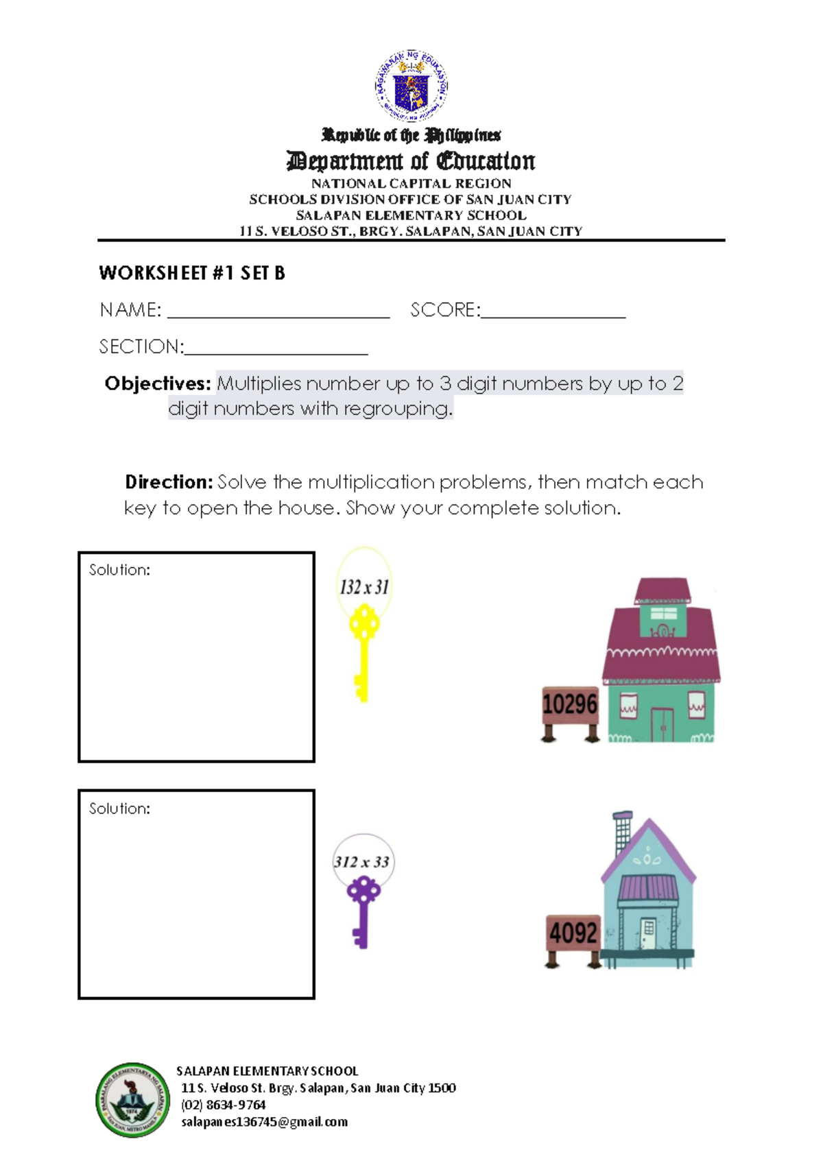 MATH- Worksheet-1 - math - Republic of the Philippines Department of ...