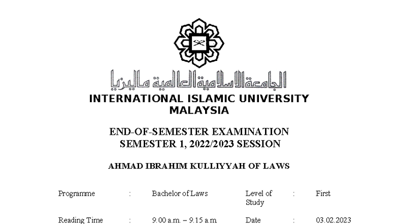 LAWS 1341 Final Exam: Law of Torts II Question Paper - Studocu