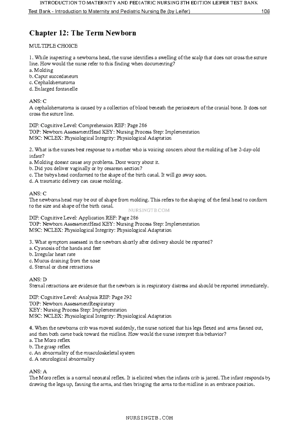 Geriatric Concept Map Case Study Analysis for Nursing Course NUR 205 ...