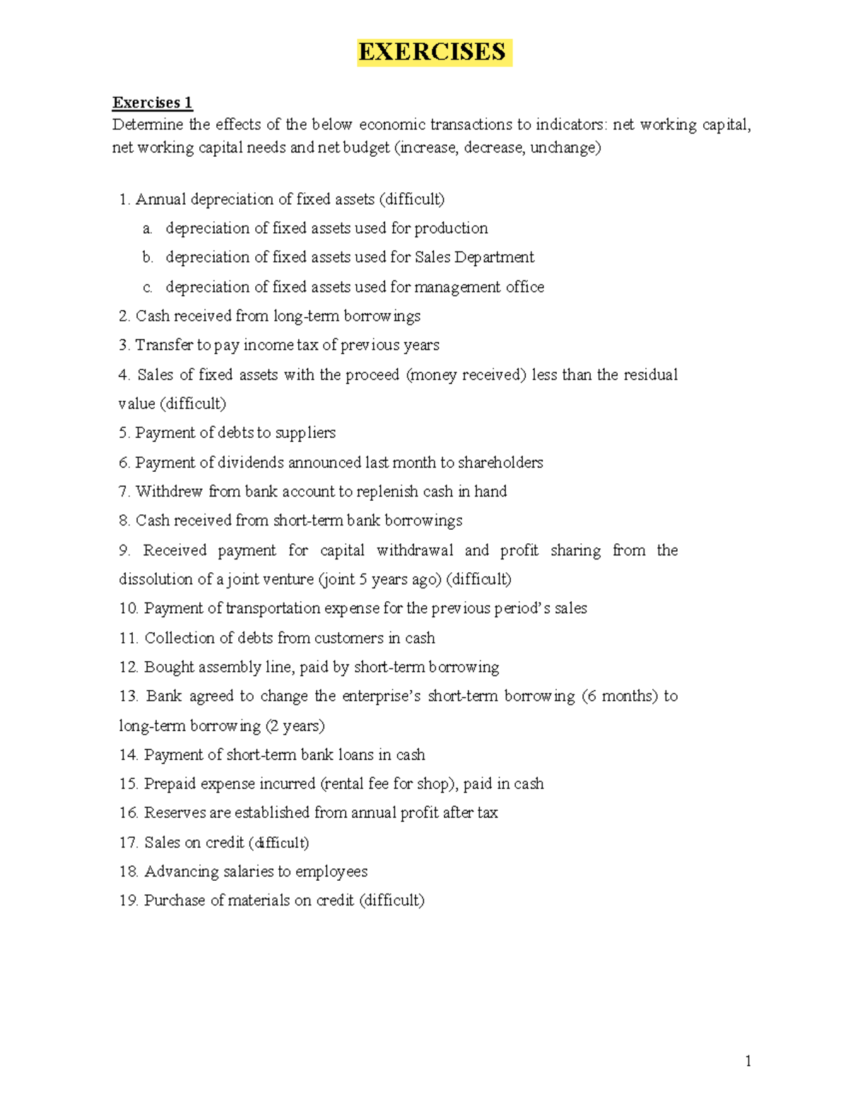 E-Exercise: Financial Statement Analysis & Valuation (ACC3006) - Studocu