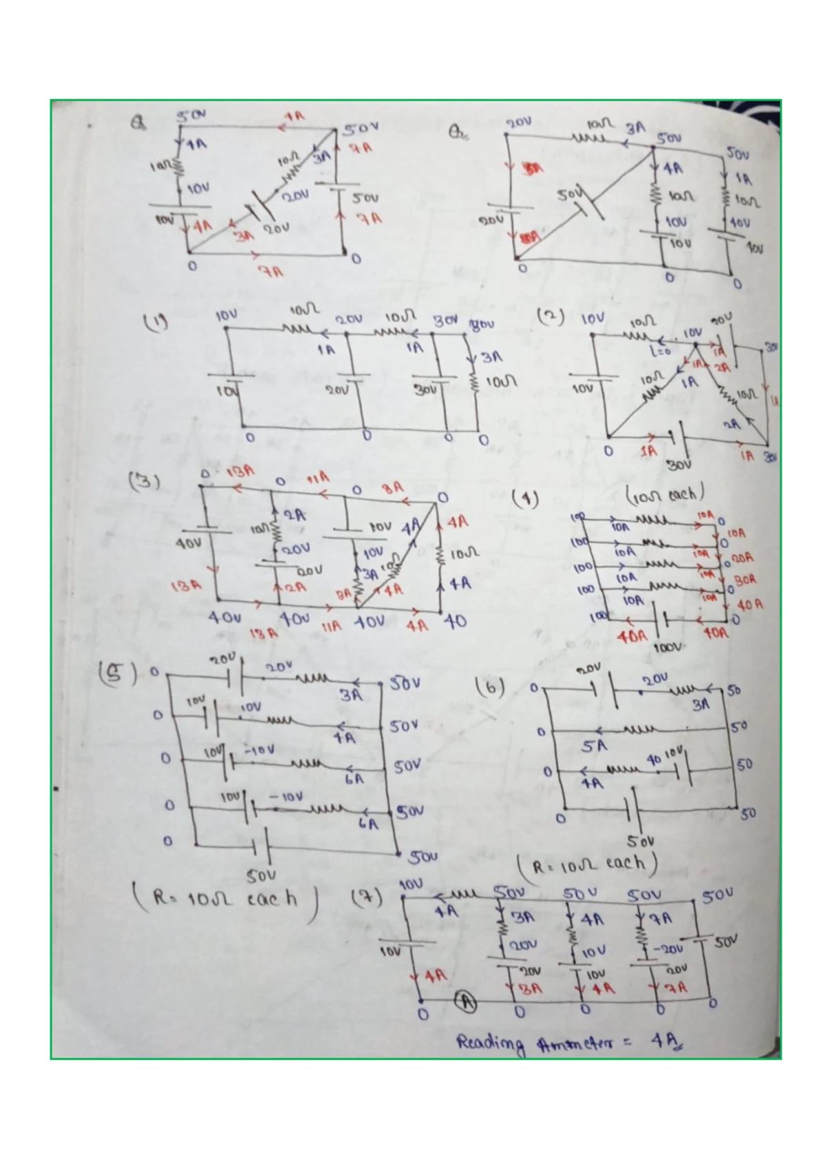 Electronics 101: Handwritten Notes on Circuit Analysis & Short Circuits ...