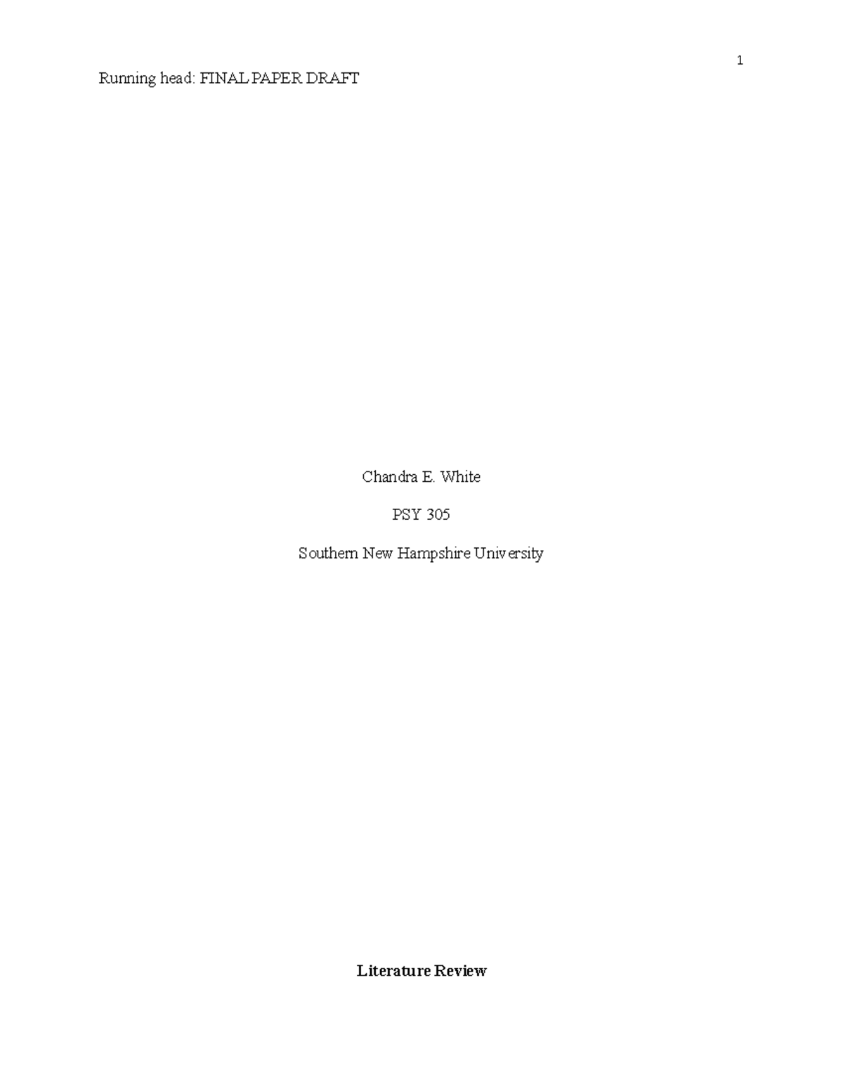 Final Paper on Emotions and Decision Making in PSY 305 - Studocu