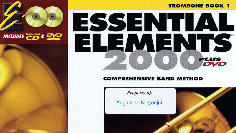 Trombone Book 1: Essential Elements & Techniques for Band - Studocu
