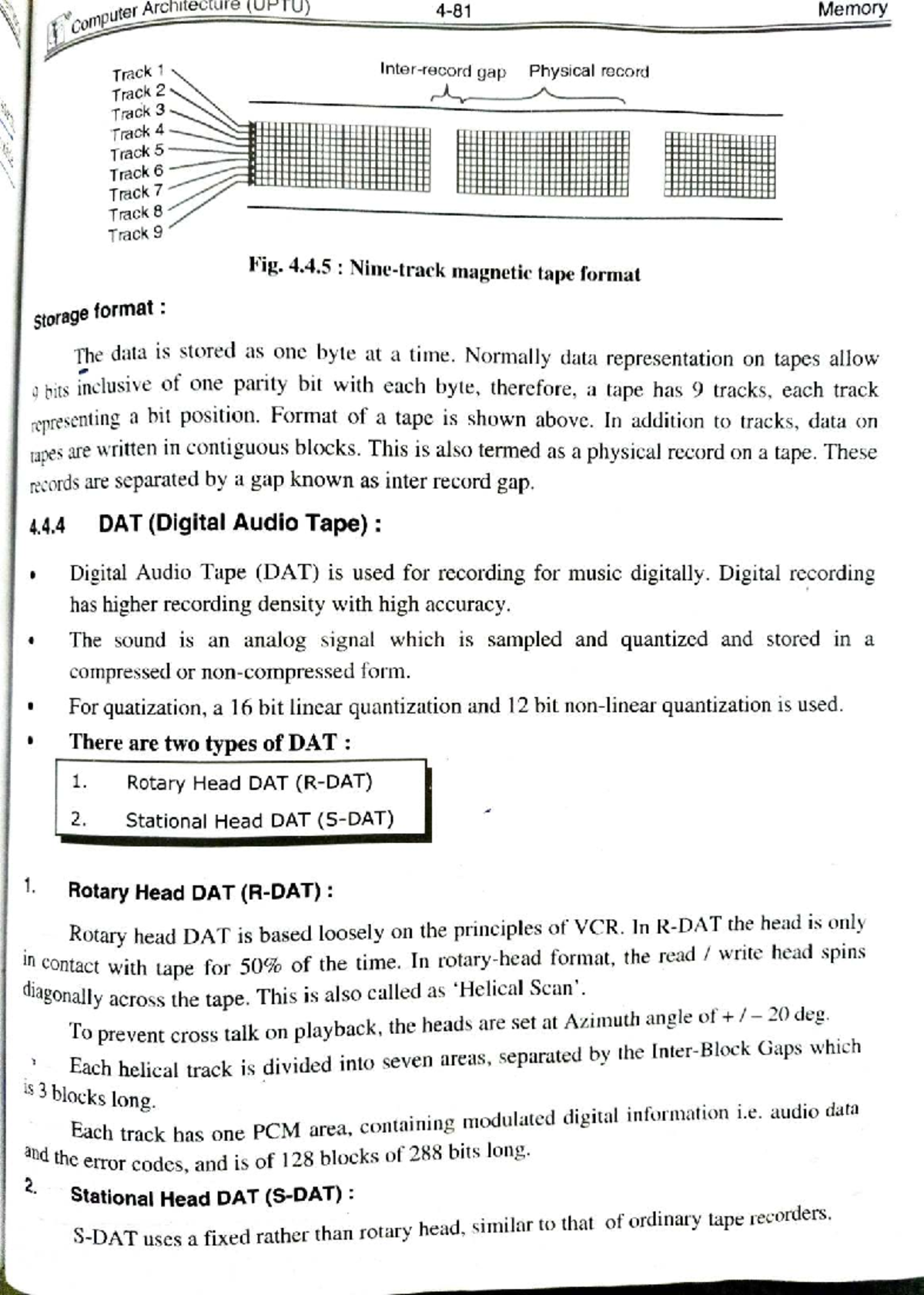 Optical Memory Notes (UPTU) - Overview and Key Concepts - Studocu