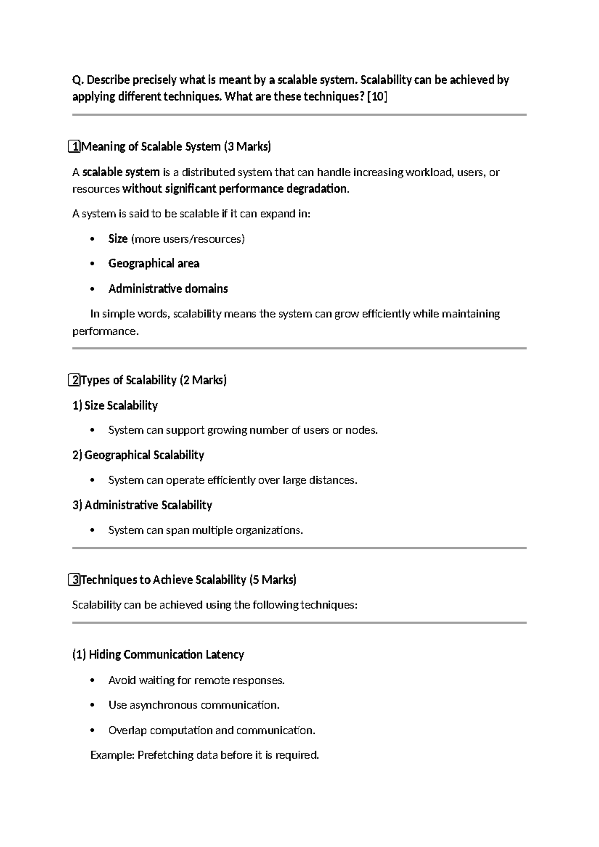 DS UNIT 1 - Understanding Scalable Systems and Design Issues - Studocu