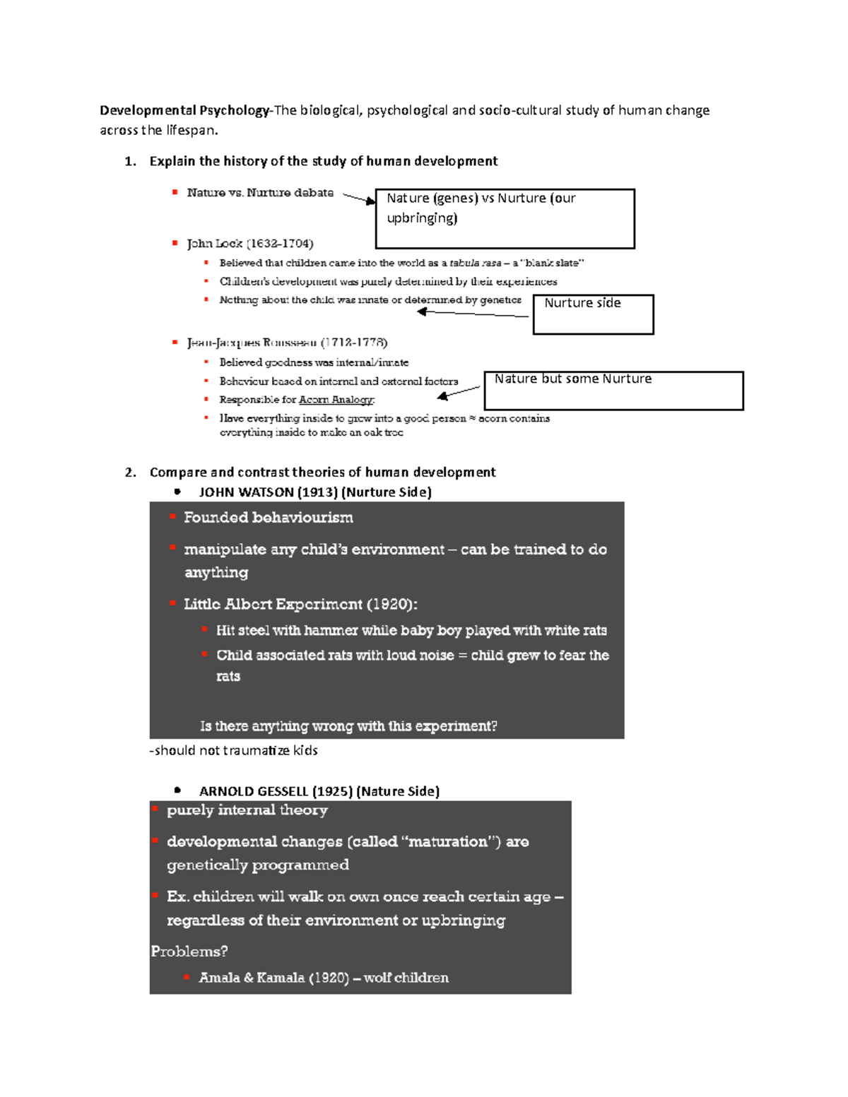 Chapter 1 - Developmental Psychology Lecture Notes - Studocu