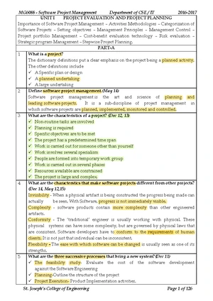 SPM UNIT 2: Software Process Models & Estimation Techniques Notes - Studocu