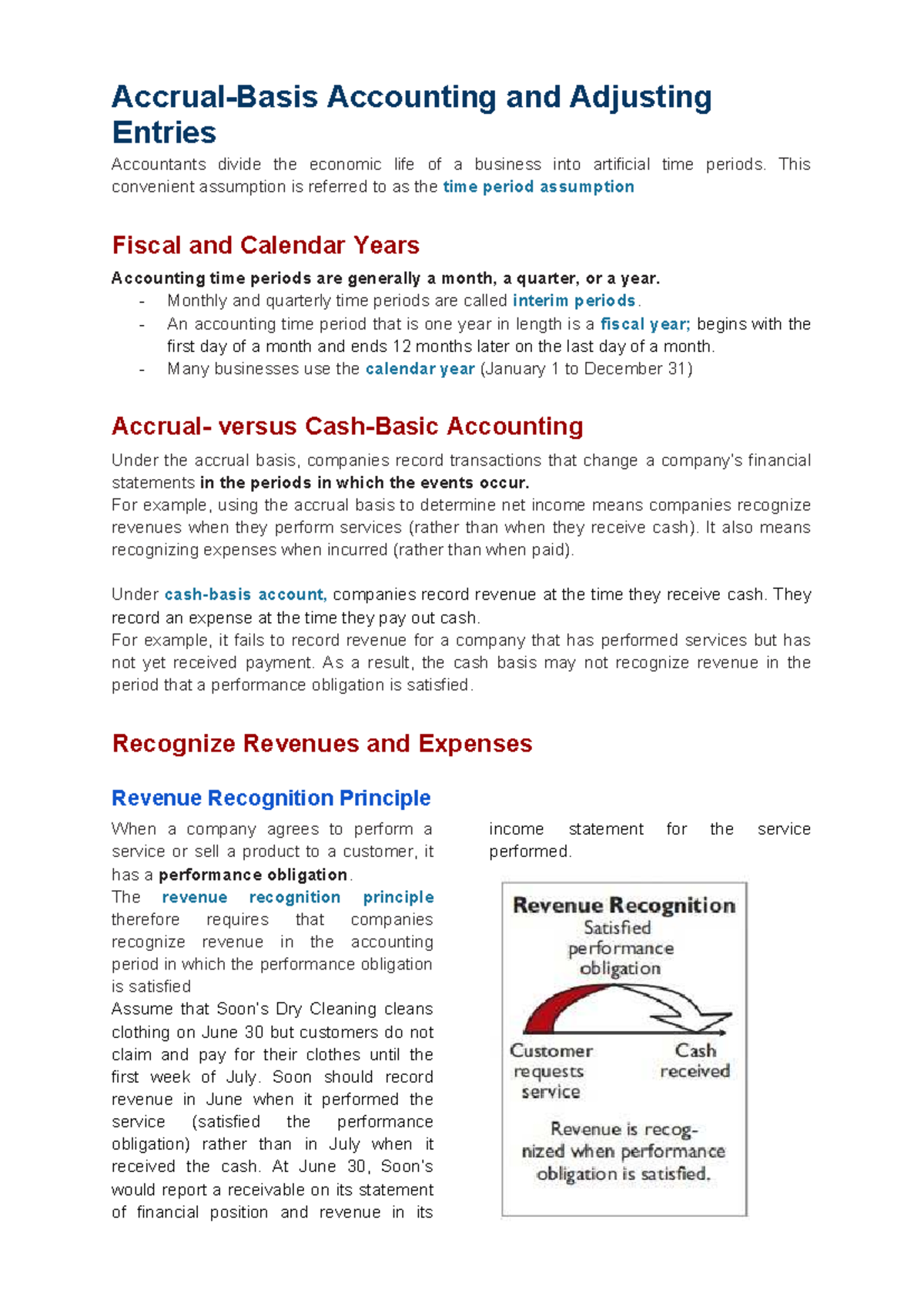 Chapter 3: Adjusting Entries in Accounting (ACCT 101) - Studocu