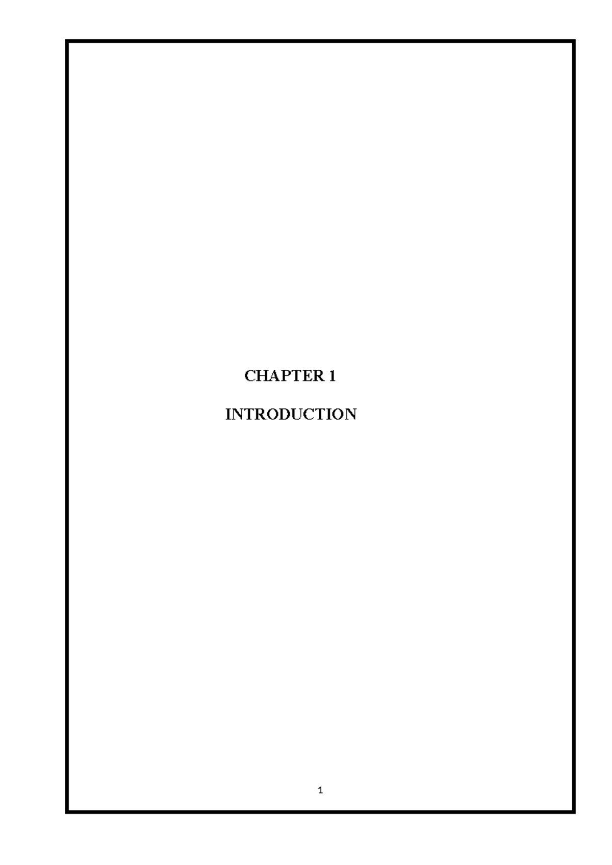 Chapter 1and 2 Project - Importanat - CHAPTER 1 INTRODUCTION 1 ...
