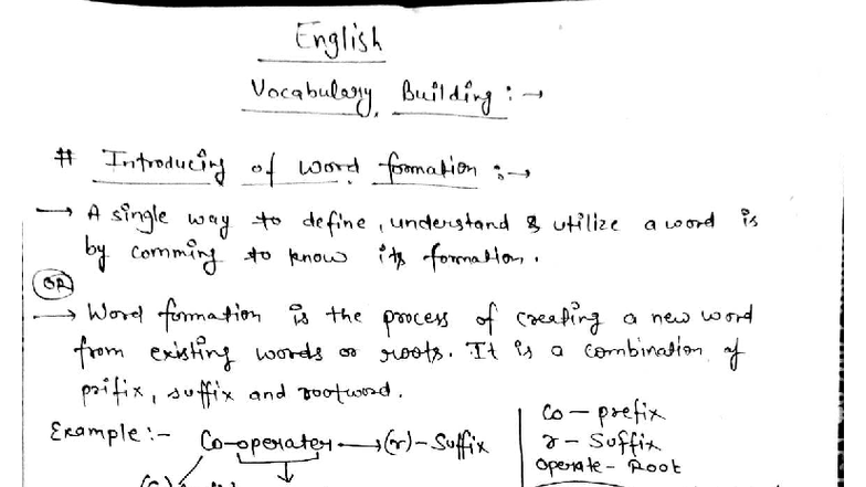 English Vocabulary and Grammar Notes for Course S2 H QA - Studocu