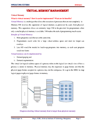 OS Module 5 Notes - BCS303 – Operating Systems Module 5 File System ...