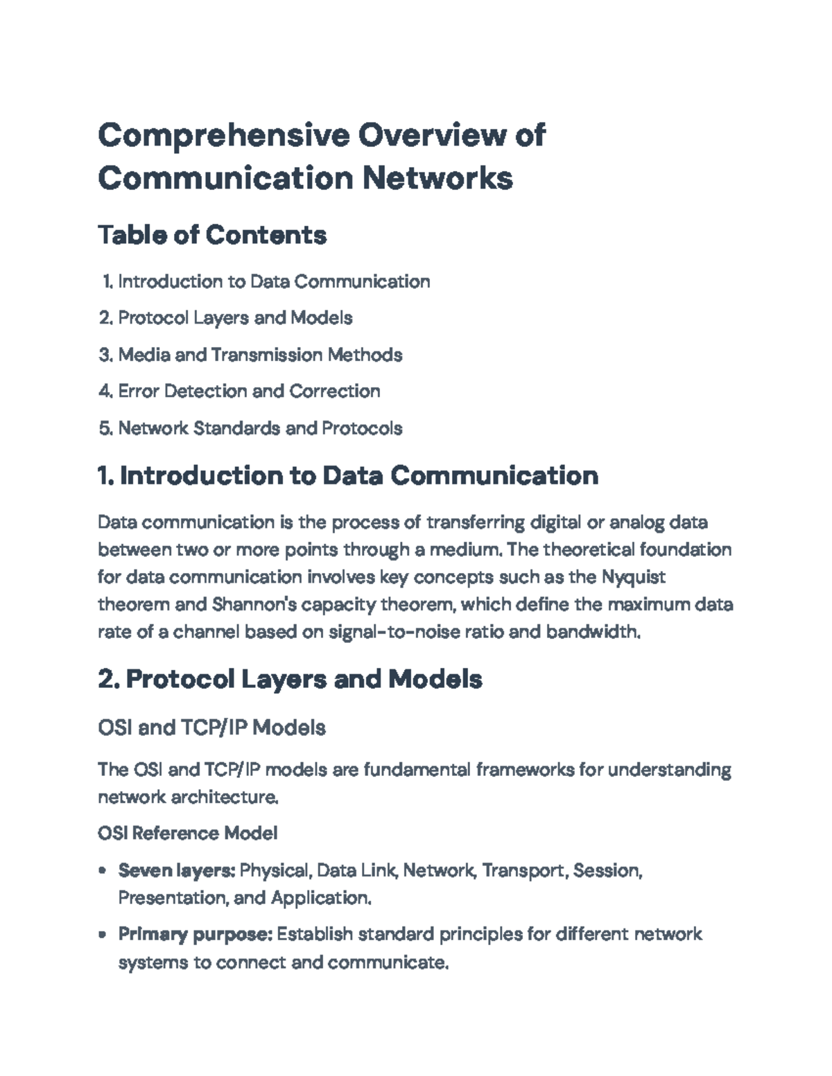 Data Communication Fundamentals and Networking Protocols Overview ...