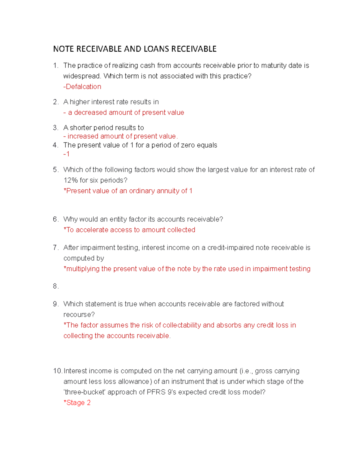 NOTE Receivable AND Loans Receivable - NOTE RECEIVABLE AND LOANS ...