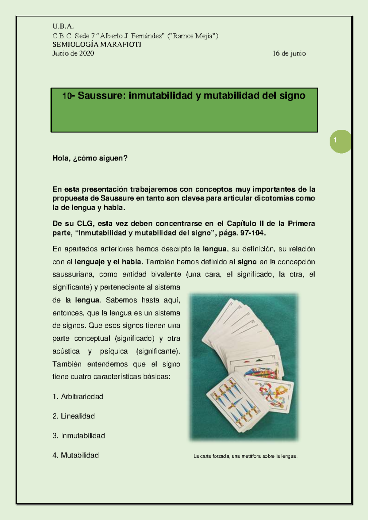 Seminario De Semiología Marafioti: Inmutabilidad y Mutabilidad del ...