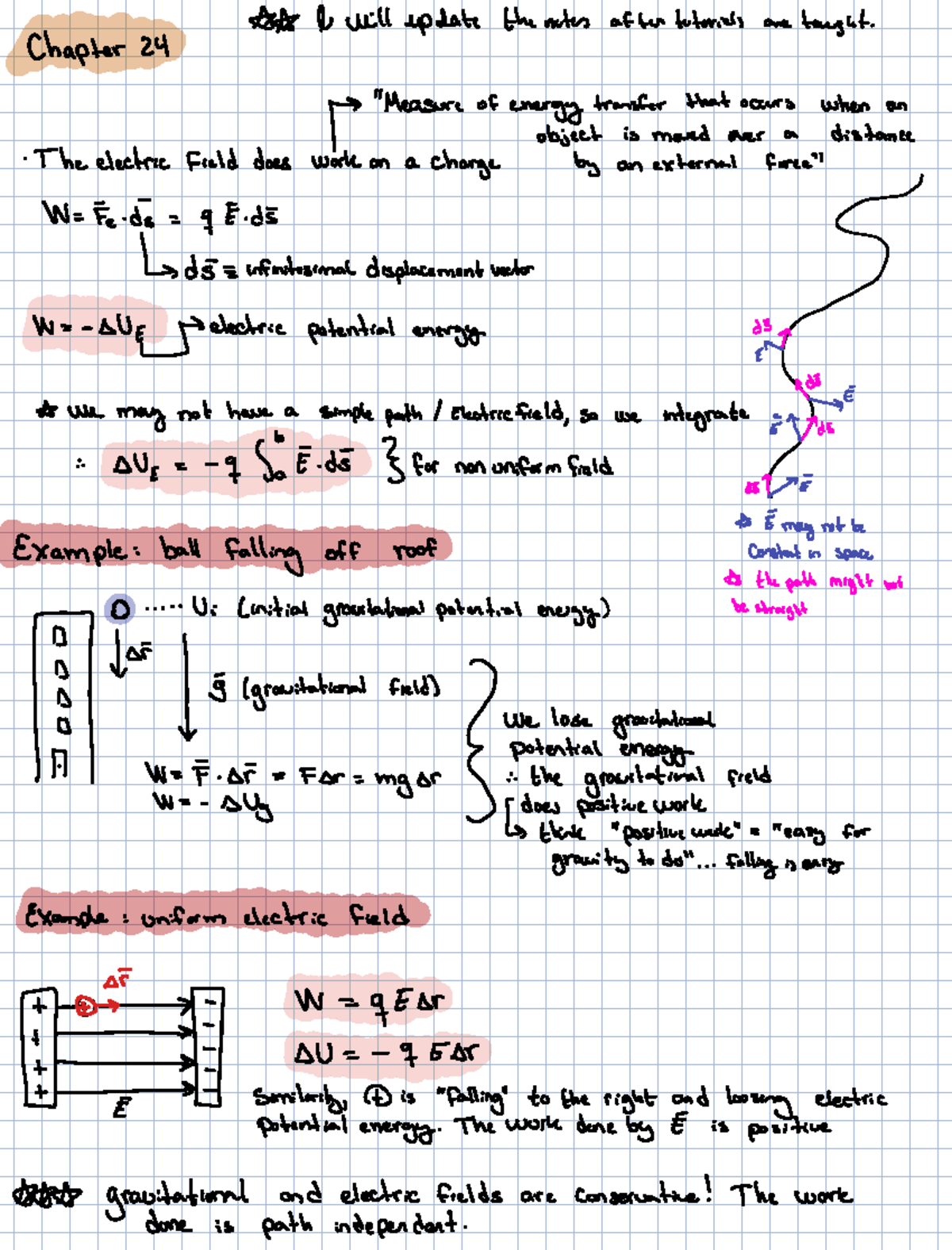 Week 3 - PHYS 101 Lecture Notes on Electric Potential and Energy ...