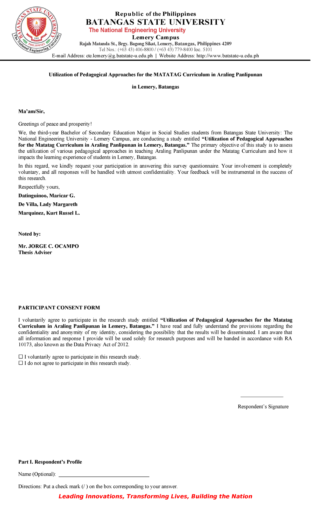 Utilization of Pedagogical Approaches for MATATAG Curriculum in Araling ...