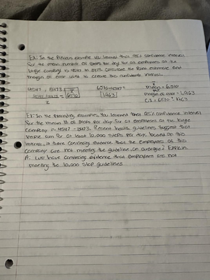 393804243-Statistics-Chapter 8-10 Notes on Sampling & Hypothesis