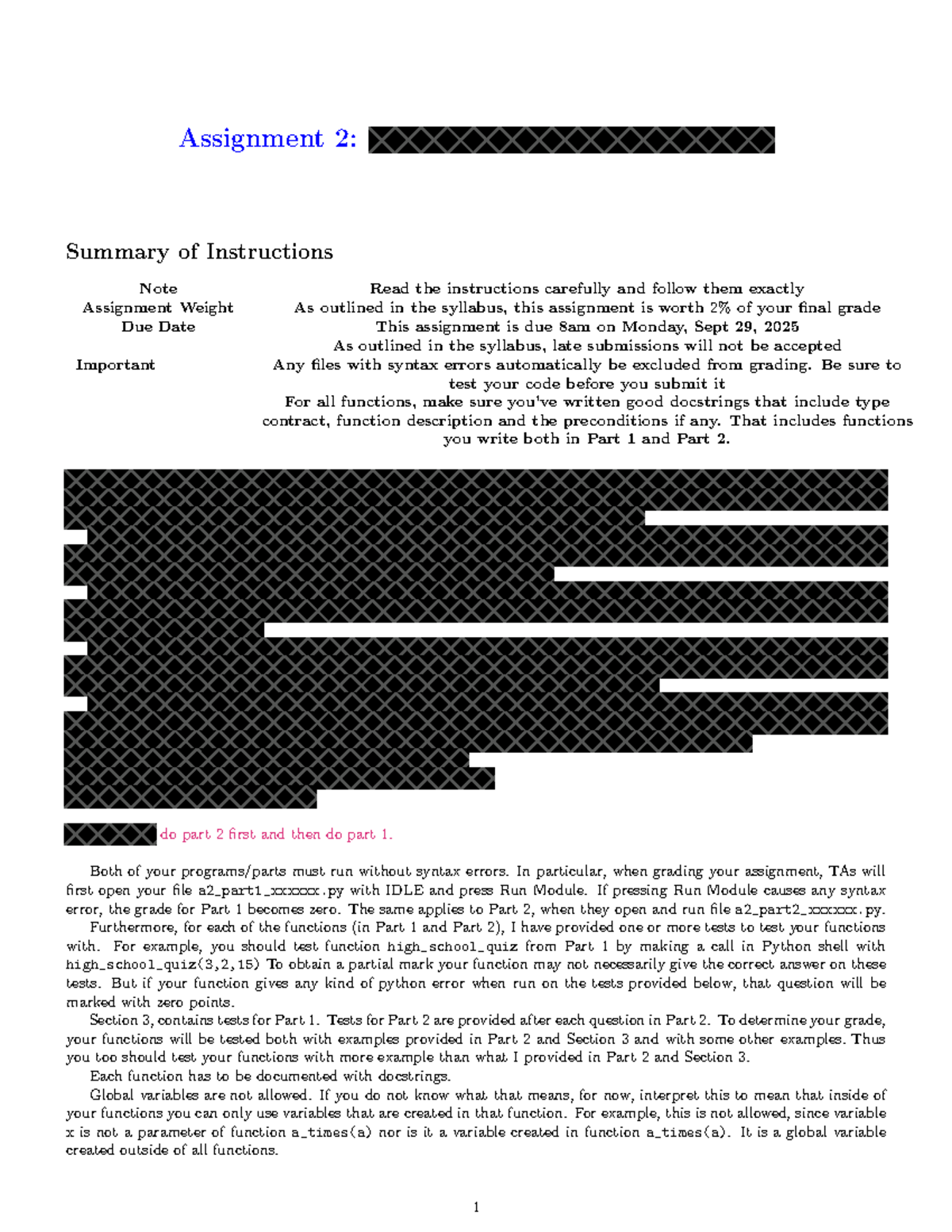 A2: Detailed Instructions for Assignment 2 Submission - Studocu