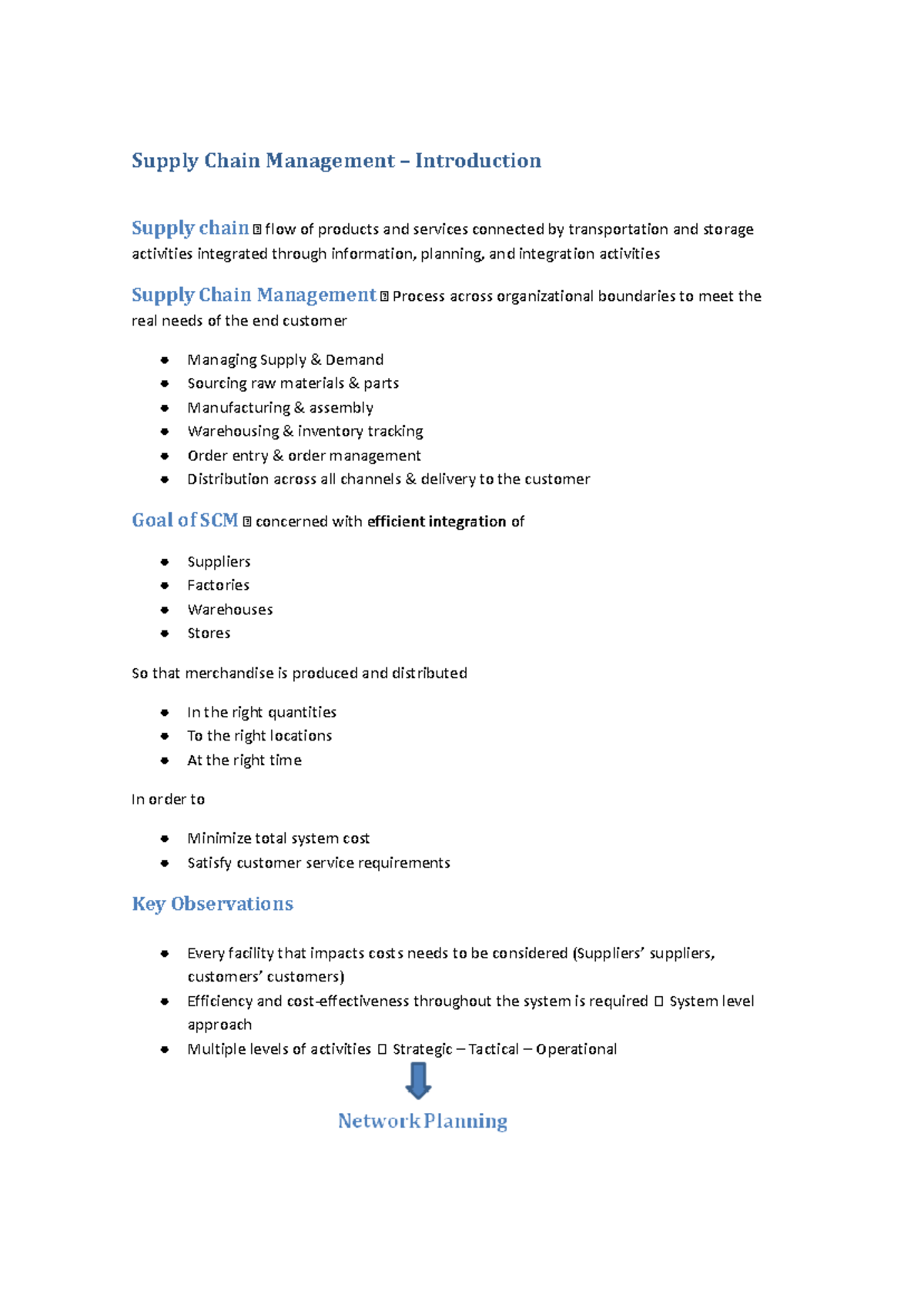 Introduction to Supply Chain Management (SCM) Concepts and Strategies ...