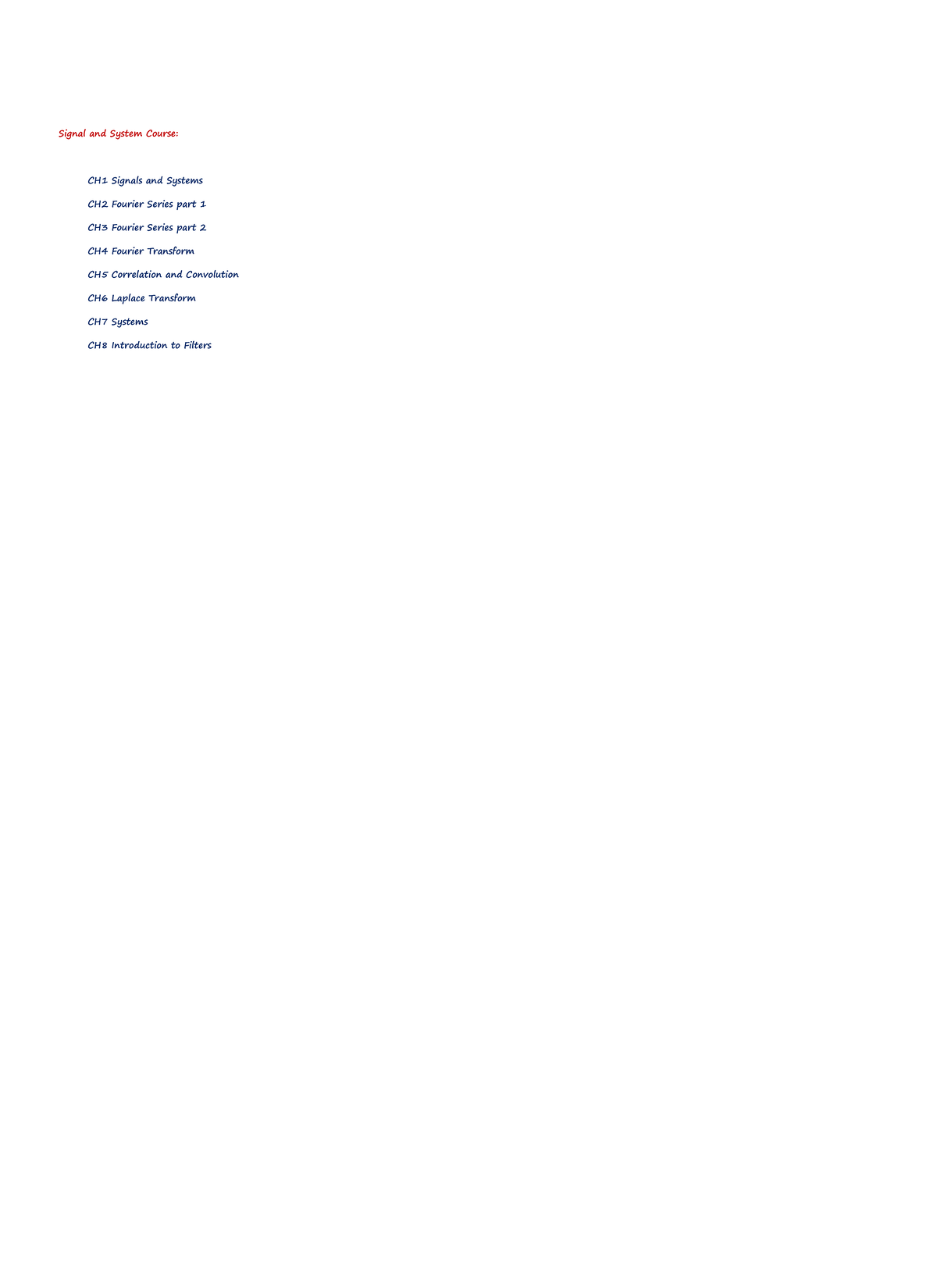 Signals and Systems Course: Chapter 1 Summary - Studocu