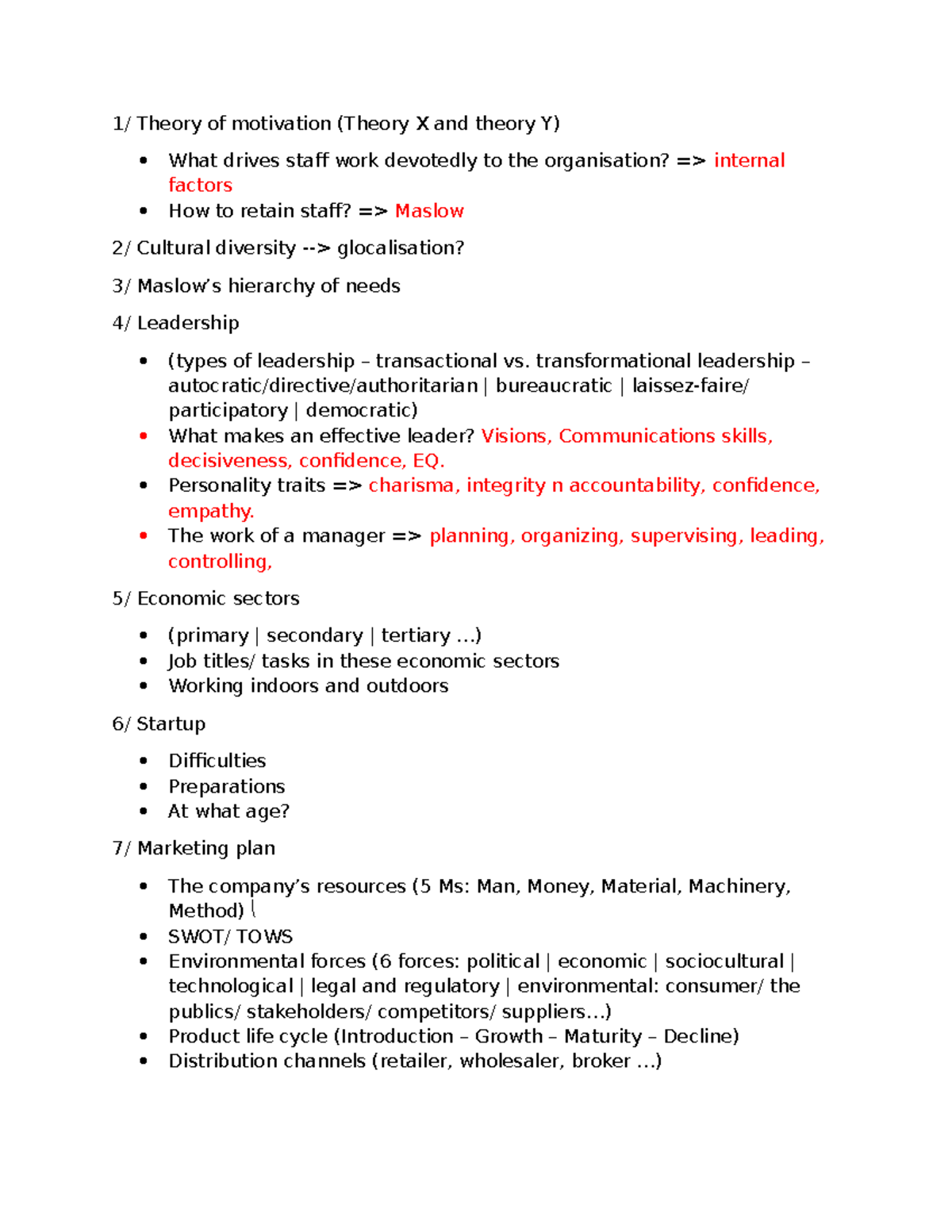 EASC 1EASC Course Notes: Motivation, Leadership, & Marketing Insights ...