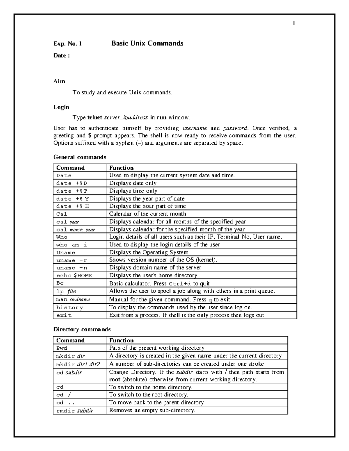 CS8461 - Final Exam: Basic Unix Commands and System Calls - Studocu