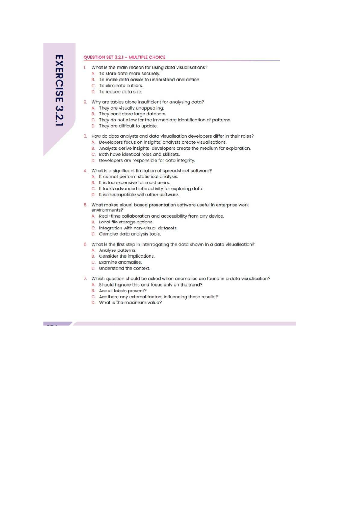 Data Visualisation MC & Short Answer Questions (EXER 3.2.1 - 3.4.2 ...