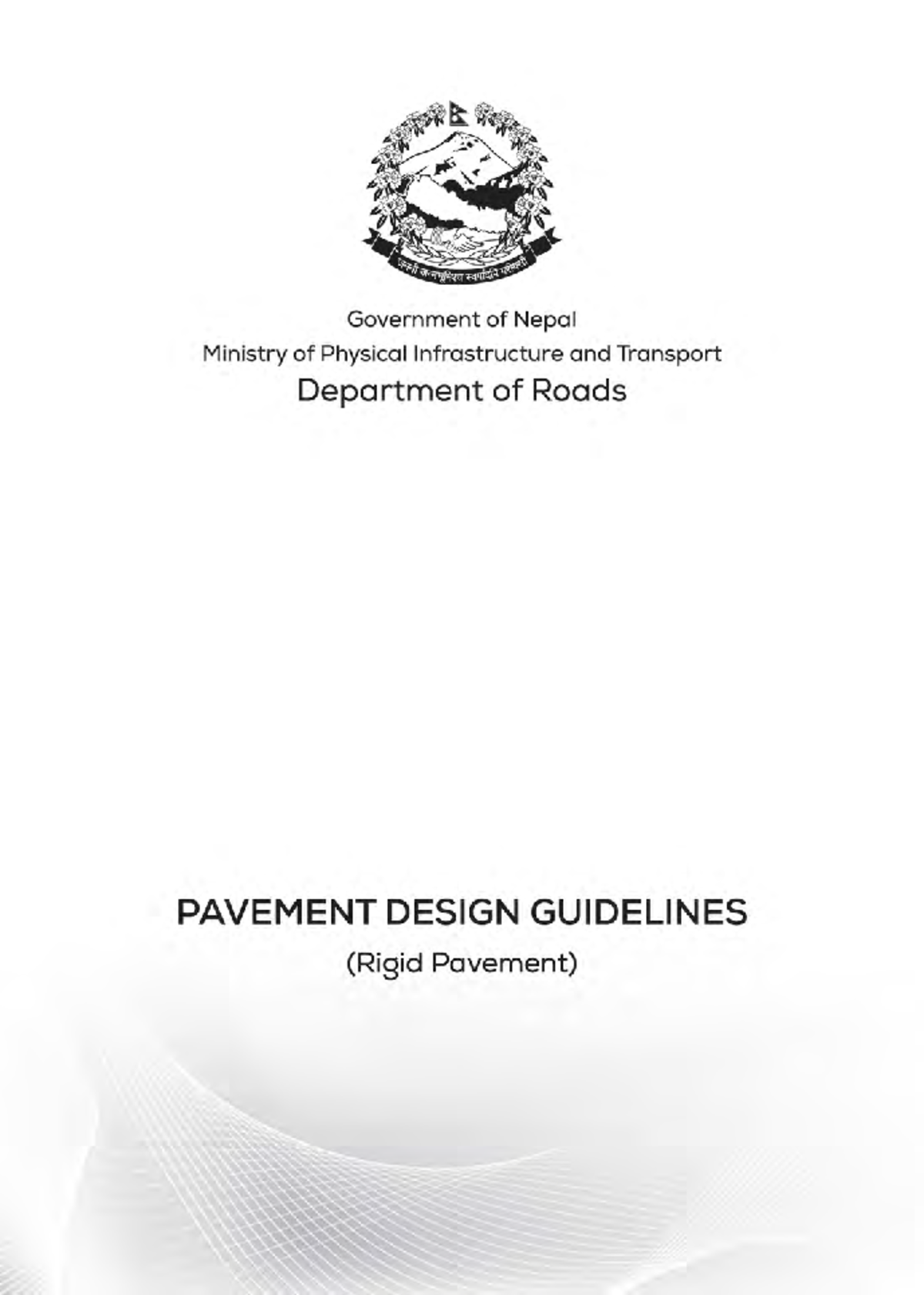 Pavement Design Guidelines for Rigid Pavement in Nepal - Studocu