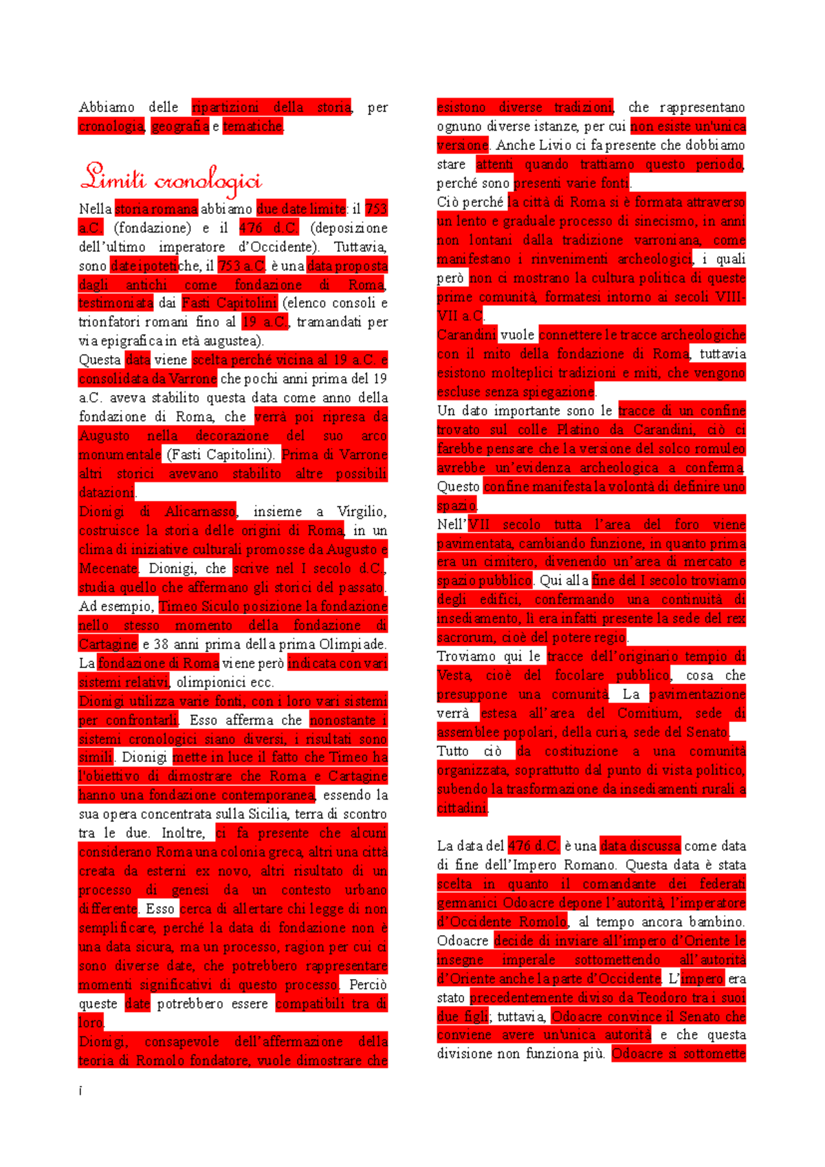Documenting Political and Social Dynamics in Ancient Rome - STORIA 101 ...