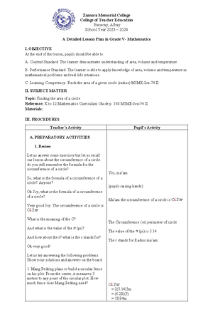 STI BALAGTAS Semi-Detailed Lesson Plan in Art for Grade 1: Lines - Studocu