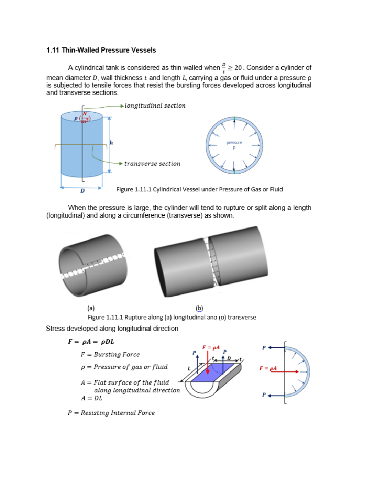 Module 5 Thin Walled Pressure Vessels - 1 Pressure Vessels A ...