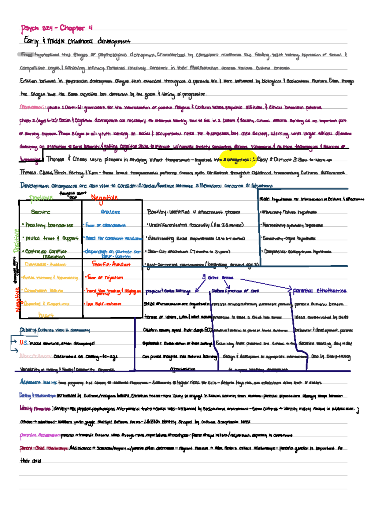 Psych 324 Chapter 4: Early Middle Childhood Development Insights - Studocu